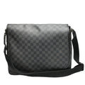 Louis Vuitton Damier Graphite Black Leather Shoulder Bag