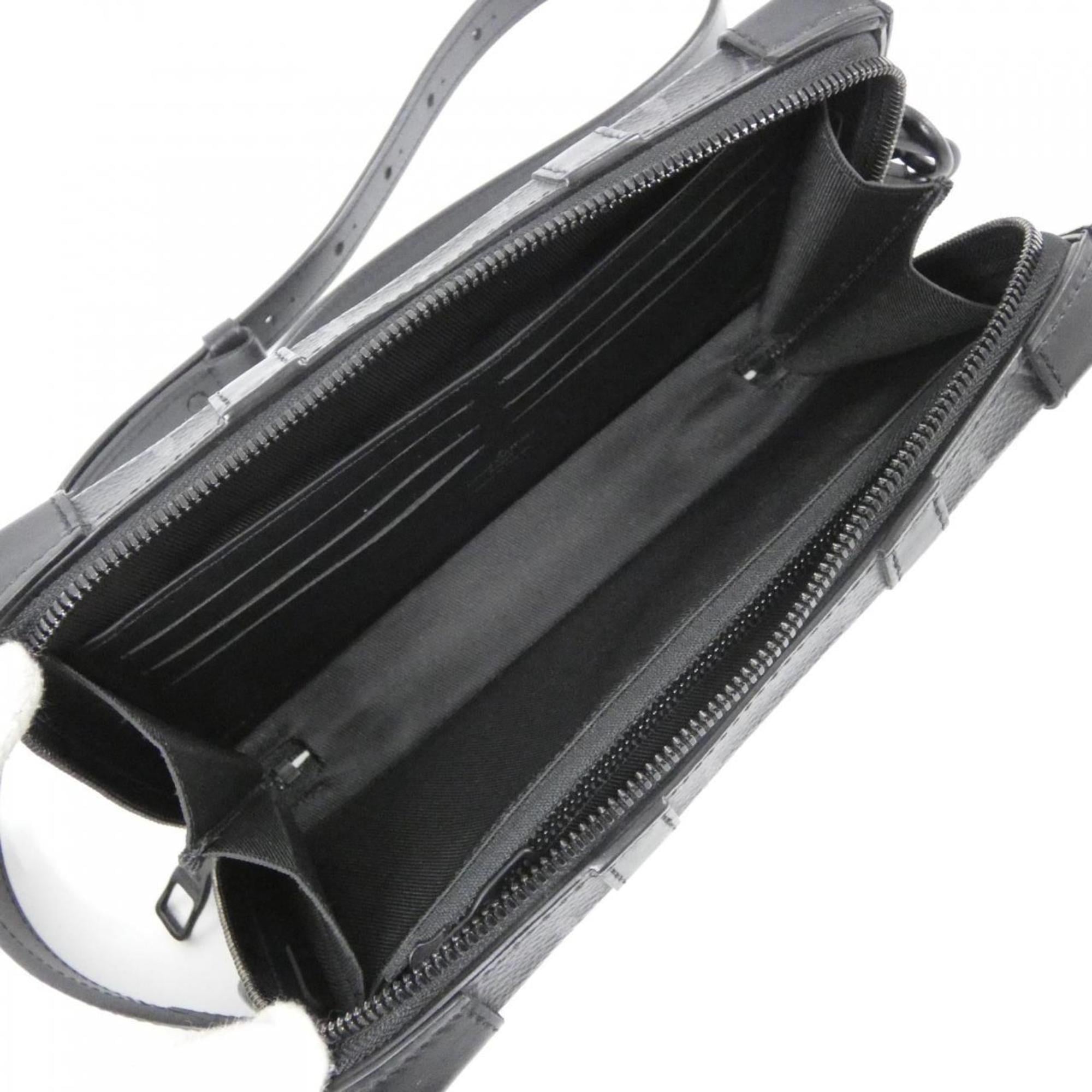 Louis Vuitton Black Coated Canvas Shoulder Bag
