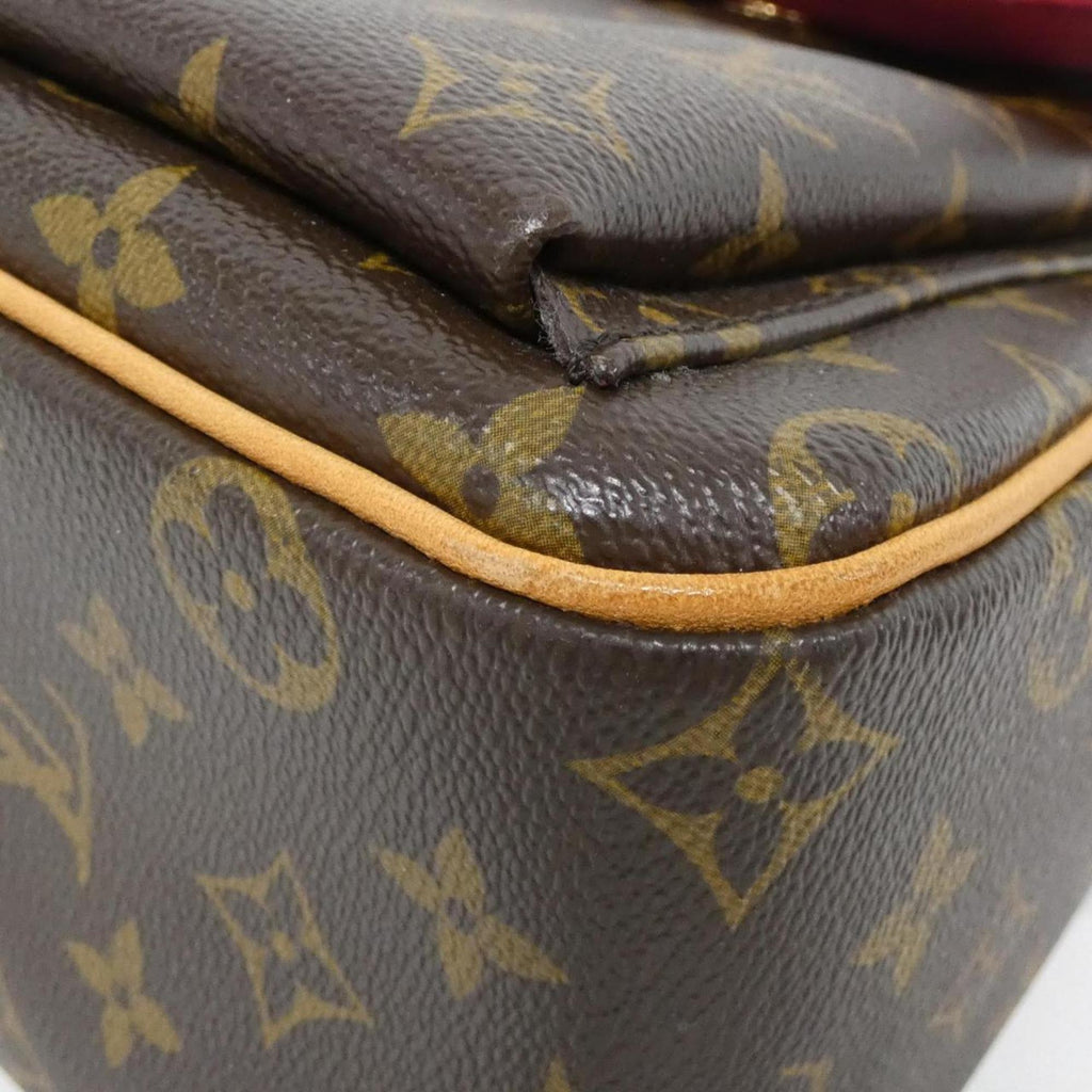 Louis Vuitton Brown Coated Canvas Shoulder Bag
