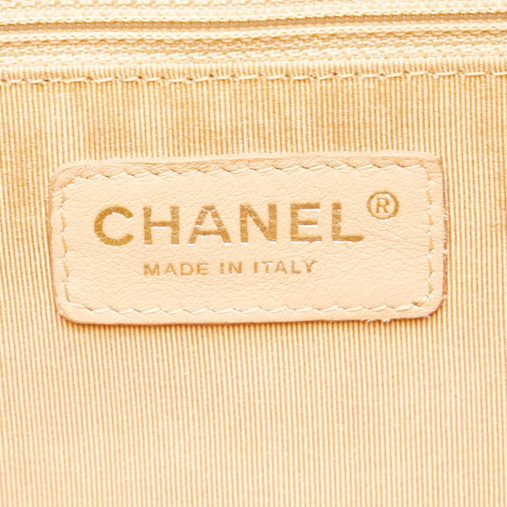 Chanel Beige Caviar Leather Handbag