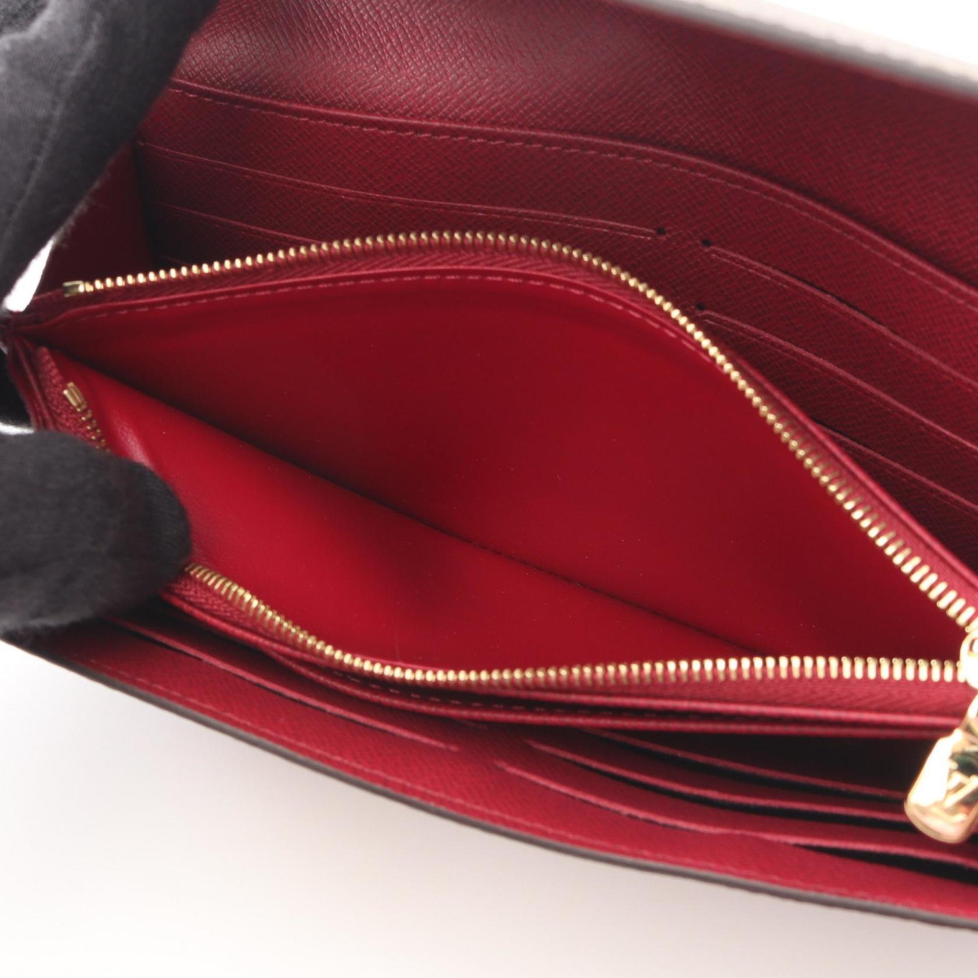 Louis Vuitton Brown Fuchsia Monogram Pink Monogram Long Wallet
