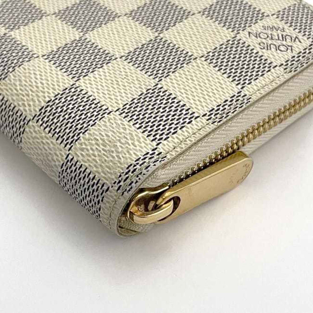 Louis Vuitton Gray White Damier Canvas Long Wallet