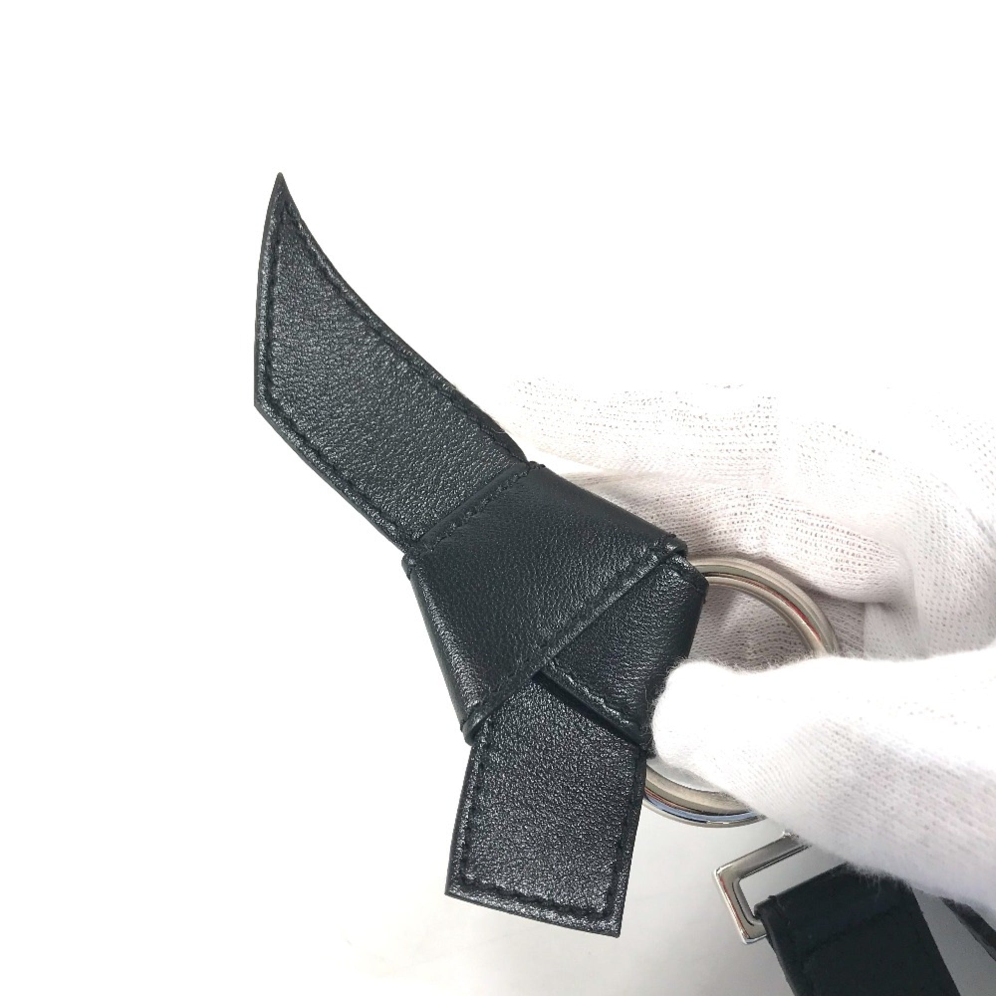 Louis Vuitton Black Leather Chain/Shoulder Wallet