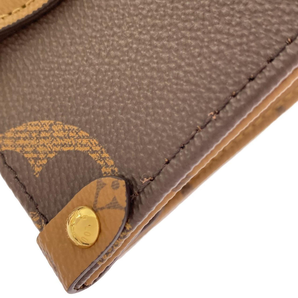 Louis Vuitton Marron Coated Canvas Handbag Pouch