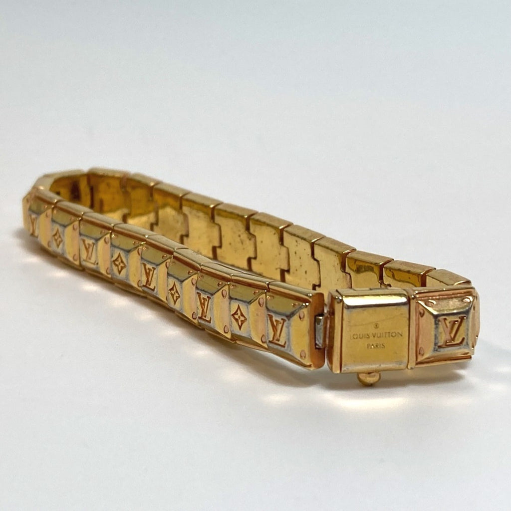Louis Vuitton Gold Metal Tennis Bracelet