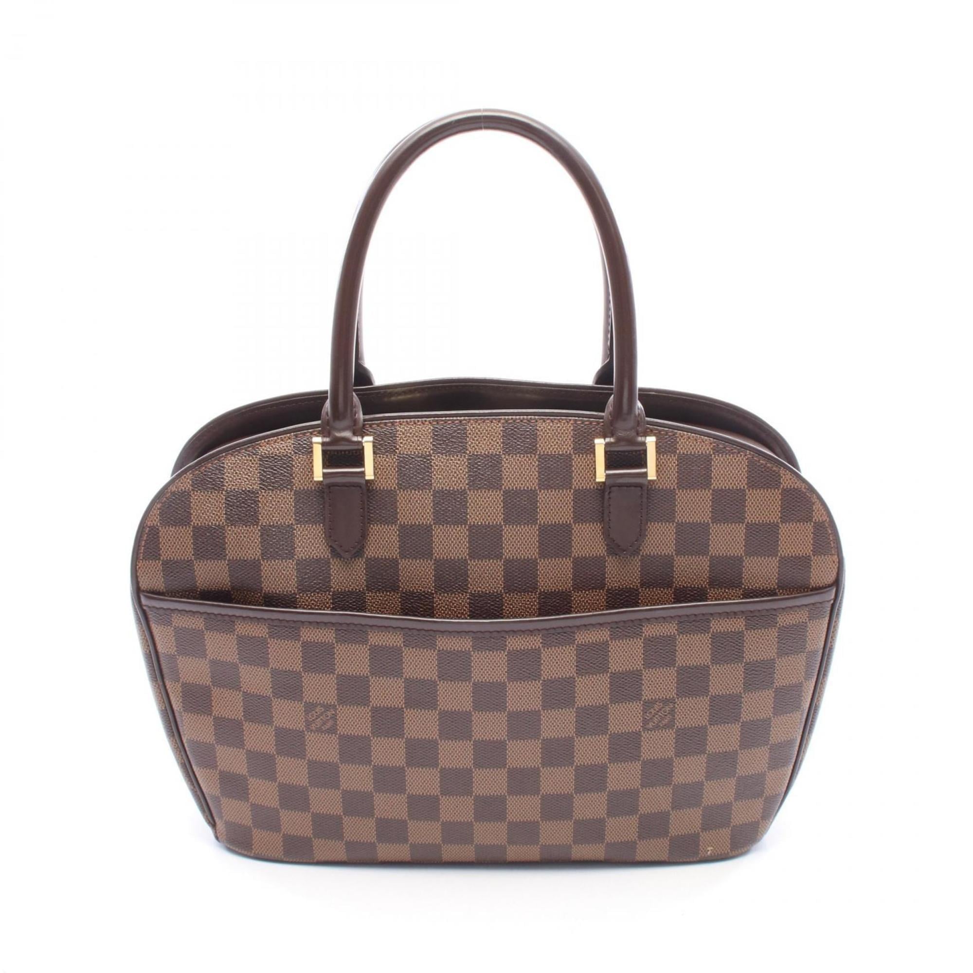 Louis Vuitton Brown Damier Canvas Coated Canvas Leather Handbag