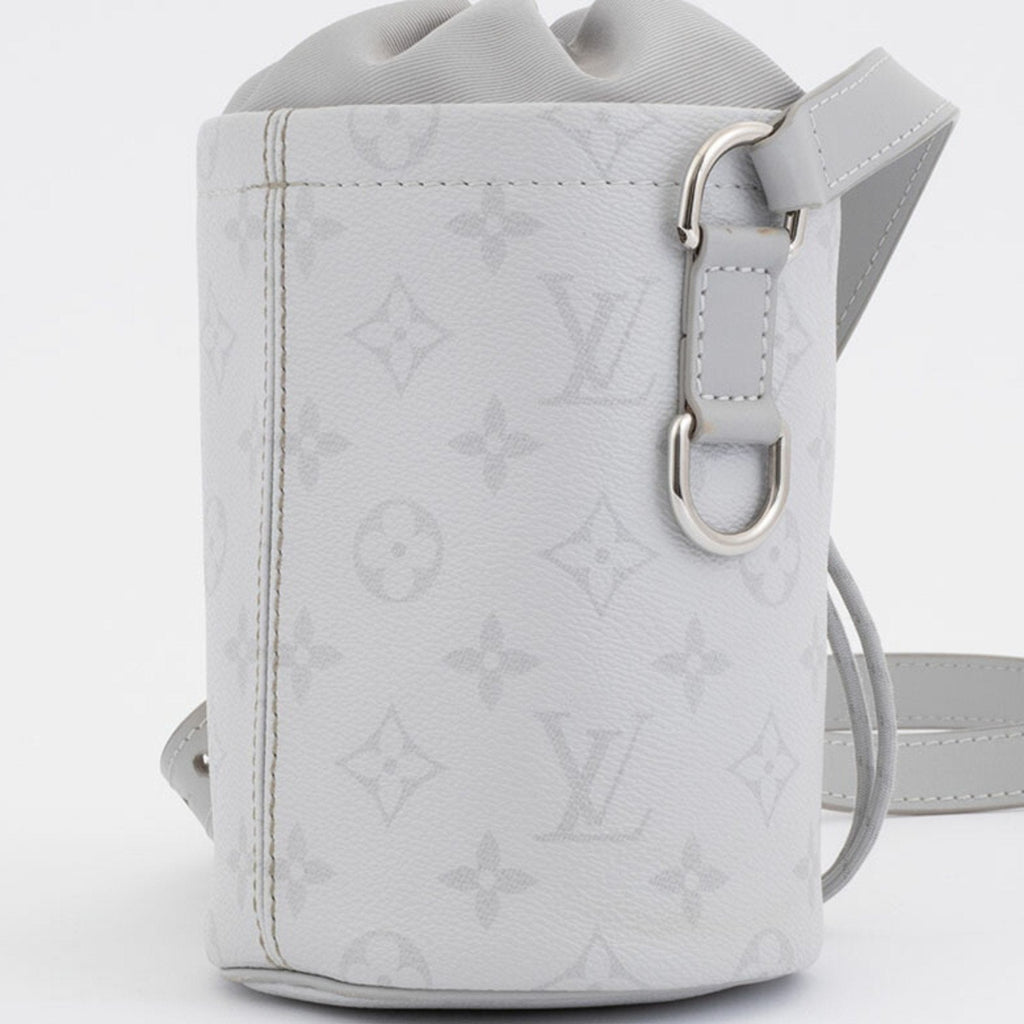 Louis Vuitton Monogram Light Gray White Monogram Shoulder Bag