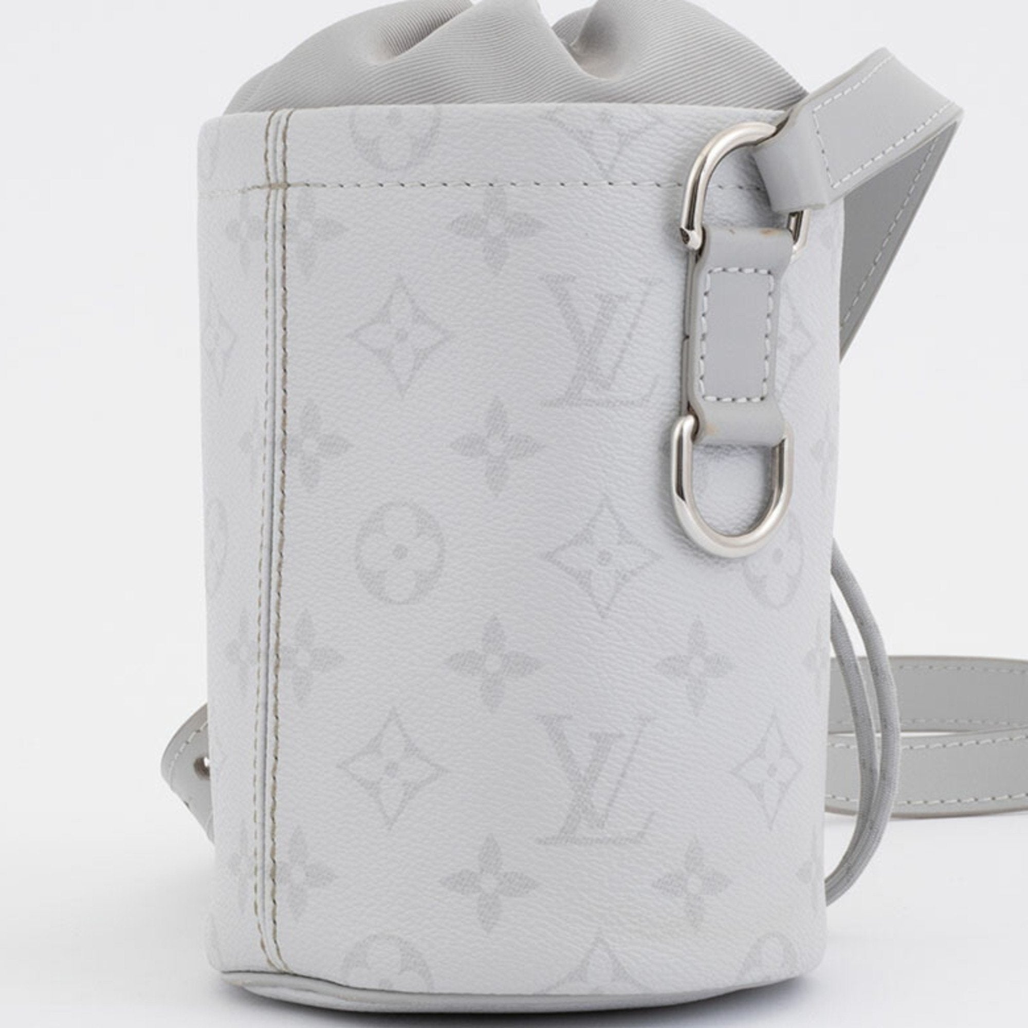Louis Vuitton Monogram Light Gray White Monogram Shoulder Bag