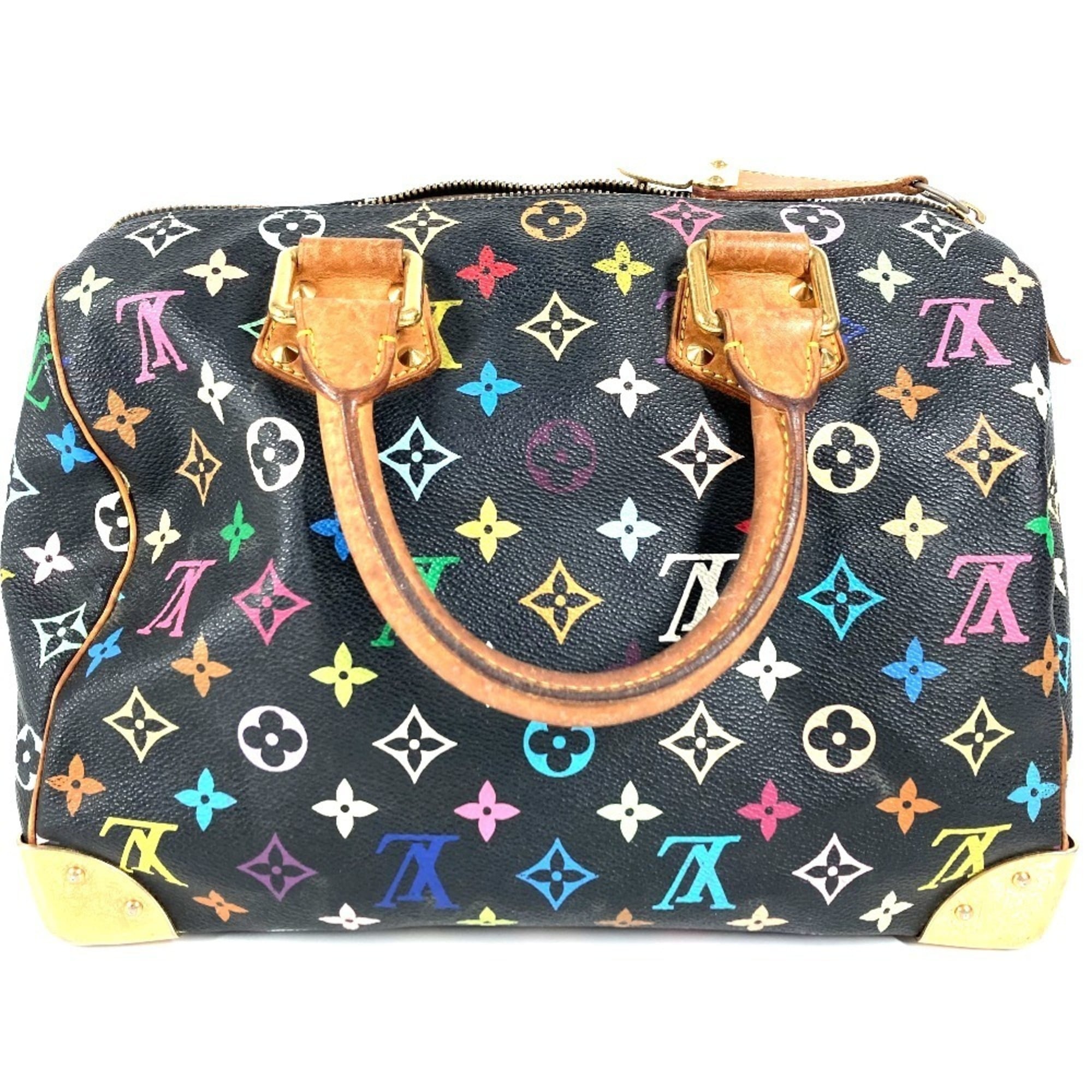Louis Vuitton Black Multi-Color Noir Monogram Multicolore Handbag