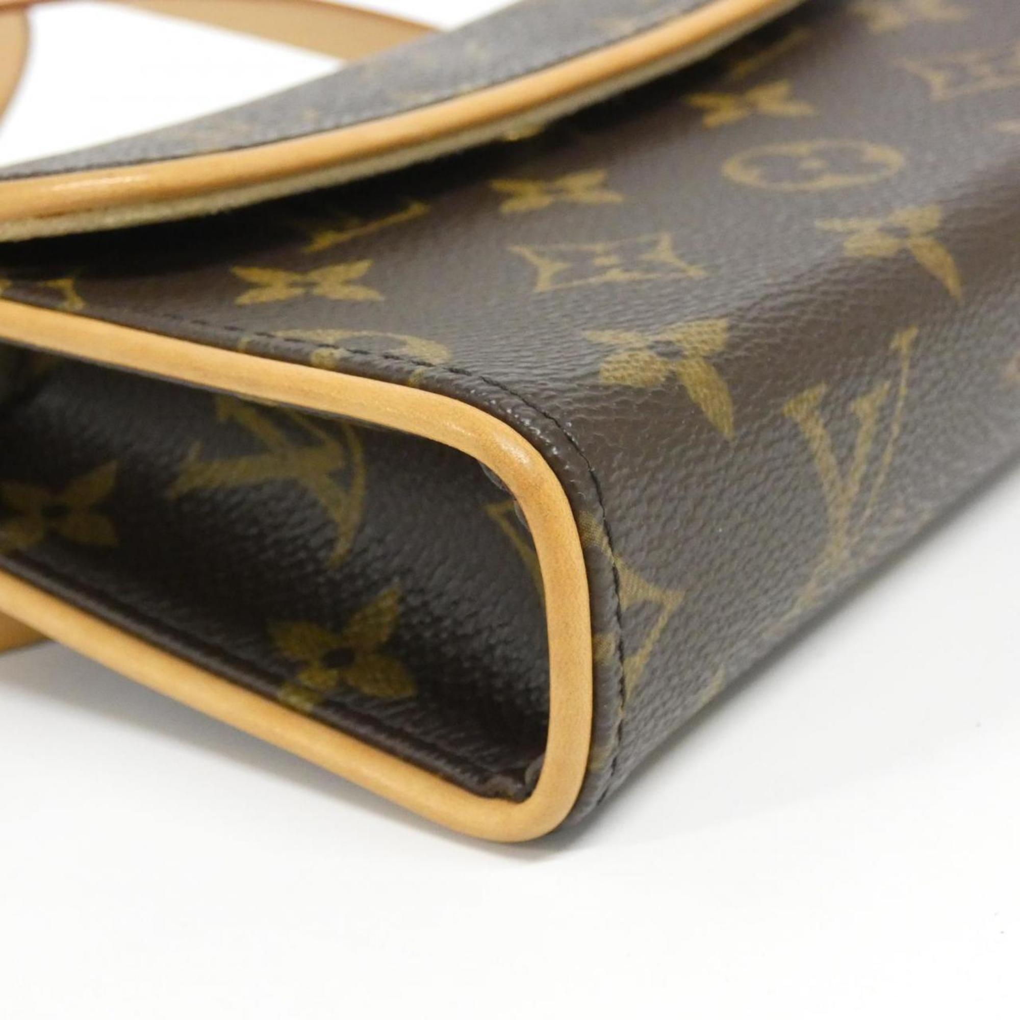 Louis Vuitton Brown Coated Canvas Fanny Pack Pochette