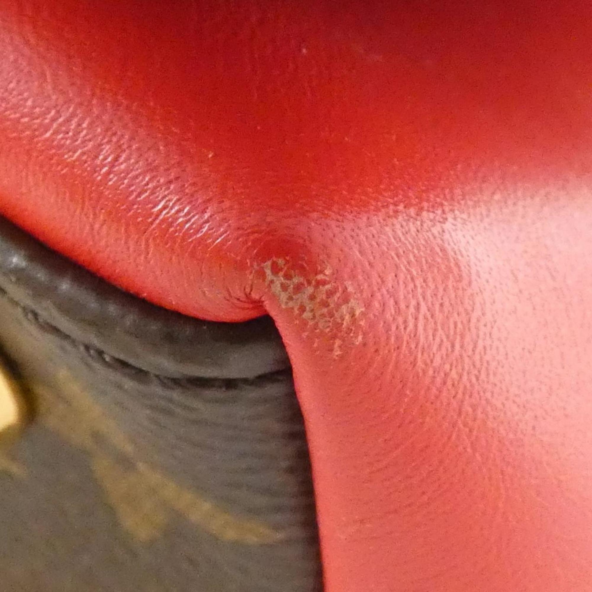 Louis Vuitton Monogram Marron Noir Rouge Coated Canvas Handbag
