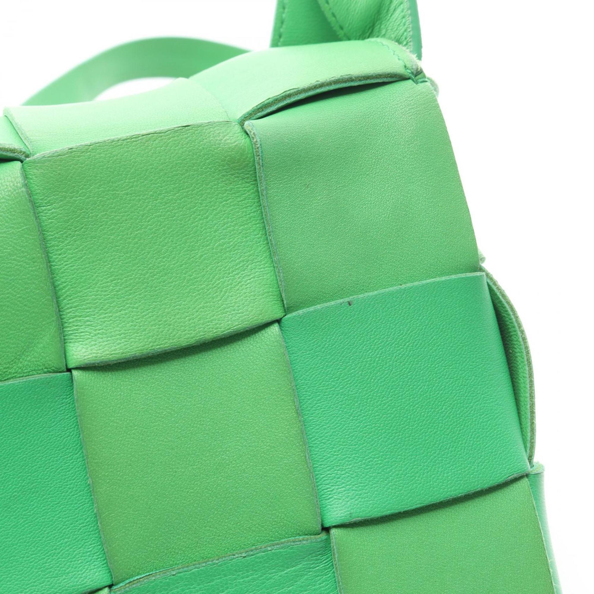 Bottega Veneta Green Leather Shoulder Bag