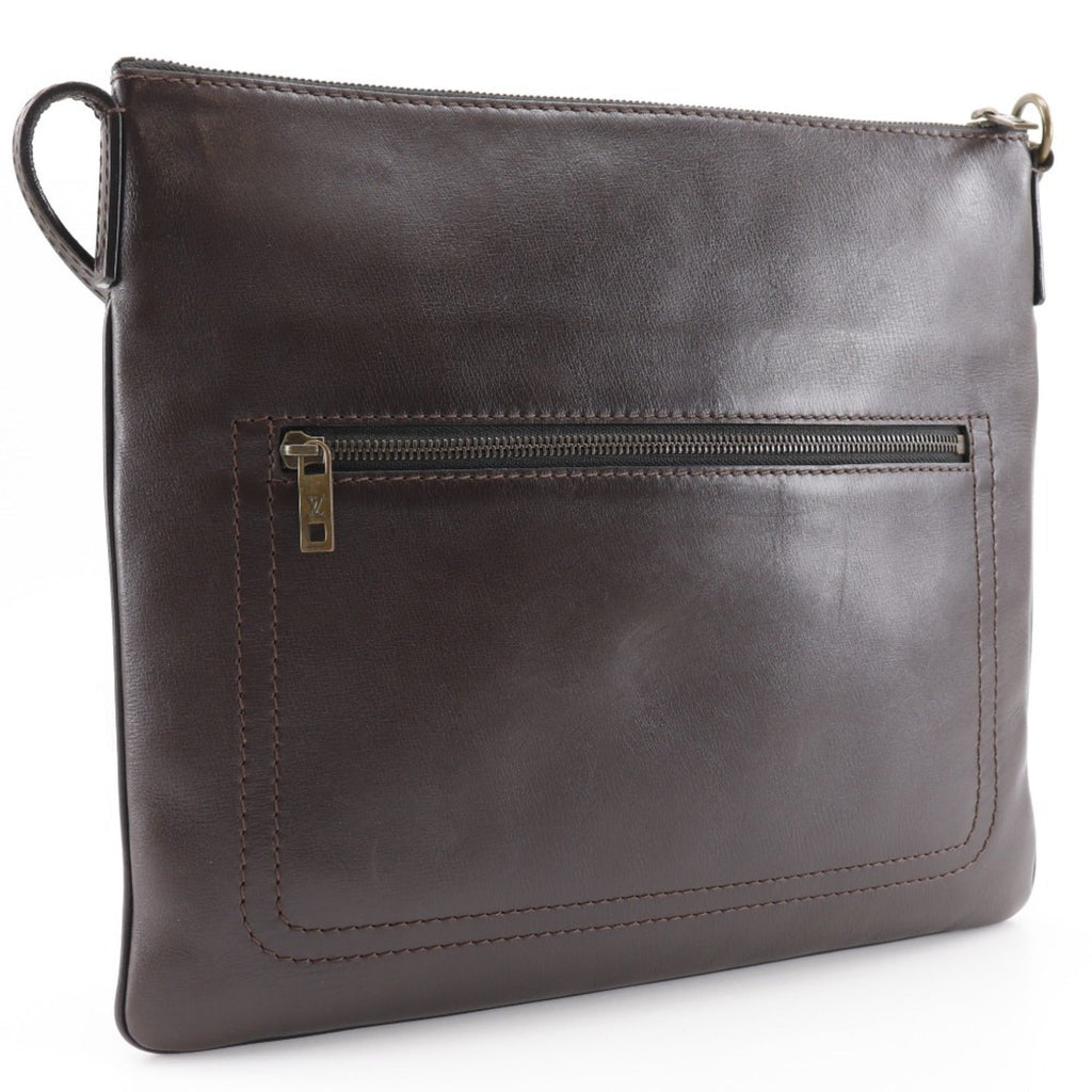 Louis Vuitton Brown Coffee Leather Shoulder Bag