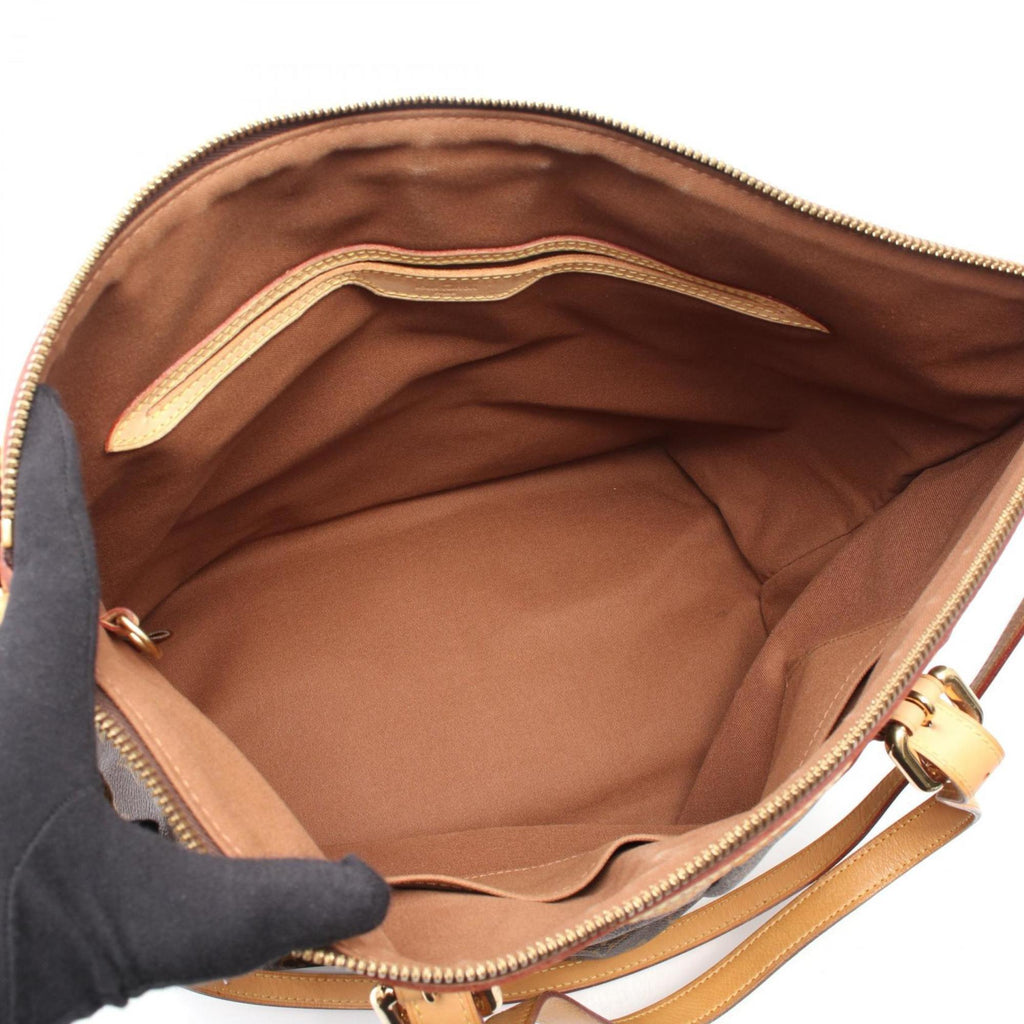 Louis Vuitton Brown Coated Canvas Shoulder Bag