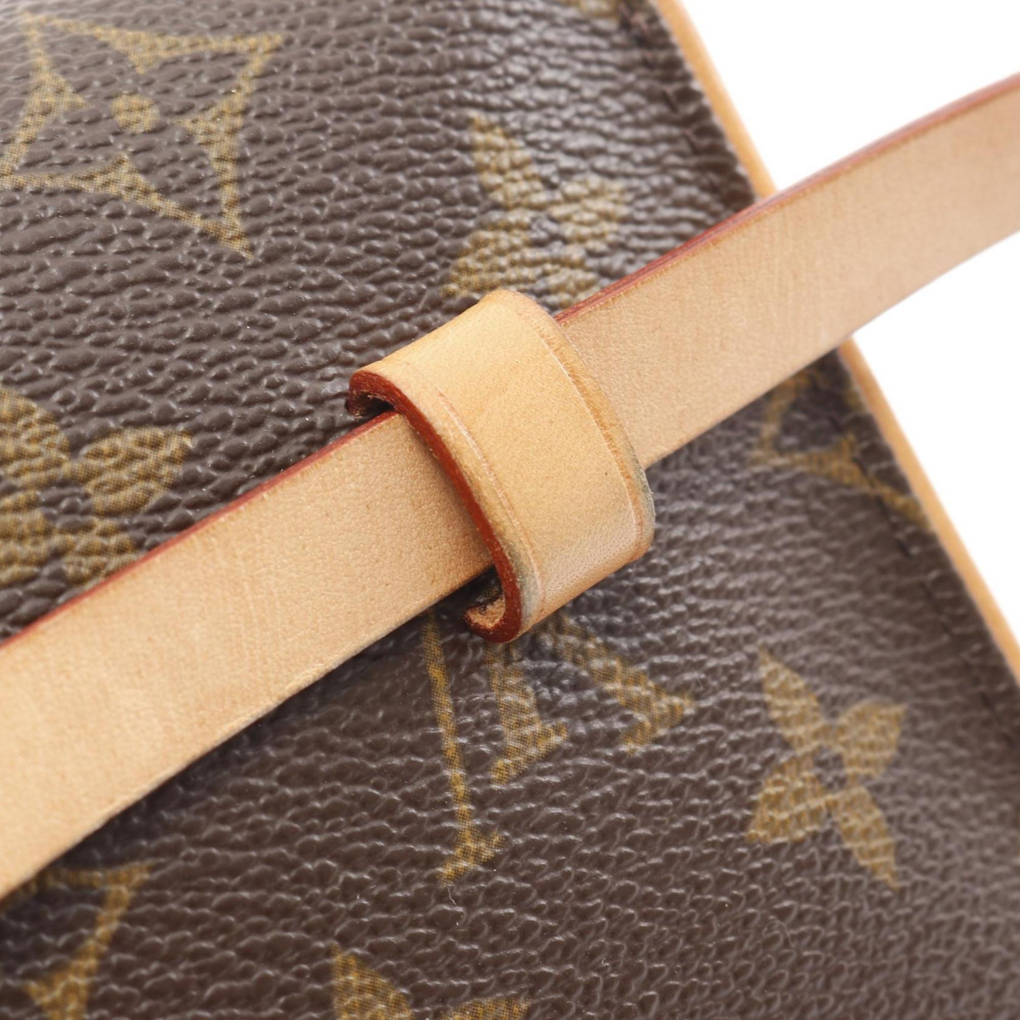 Louis Vuitton Brown Coated Canvas Leather Fanny Pack