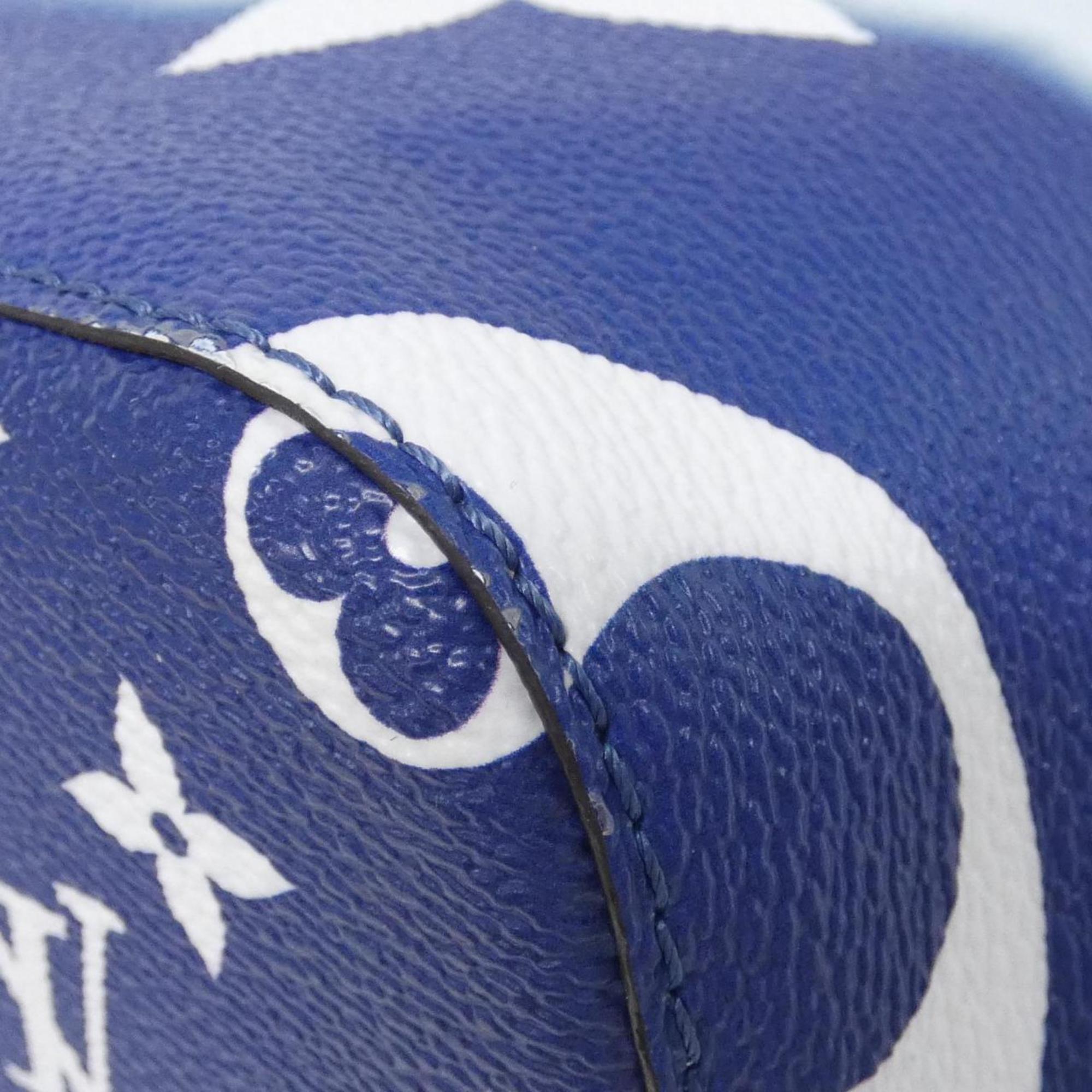 Louis Vuitton Blue Coated Canvas Shoulder Bag