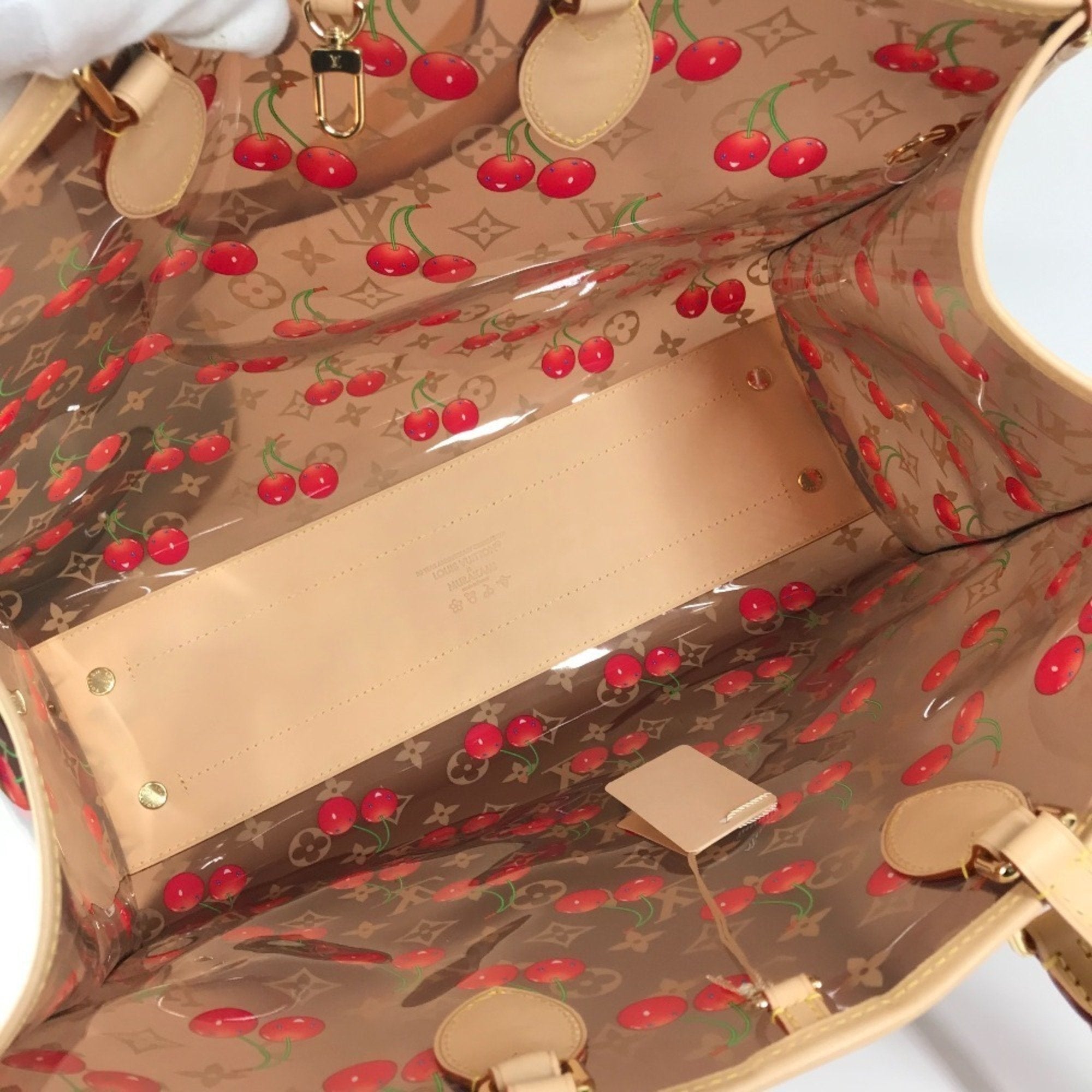 Louis Vuitton Brown Clear Monogram Red Color Monogram Shoulder Bag