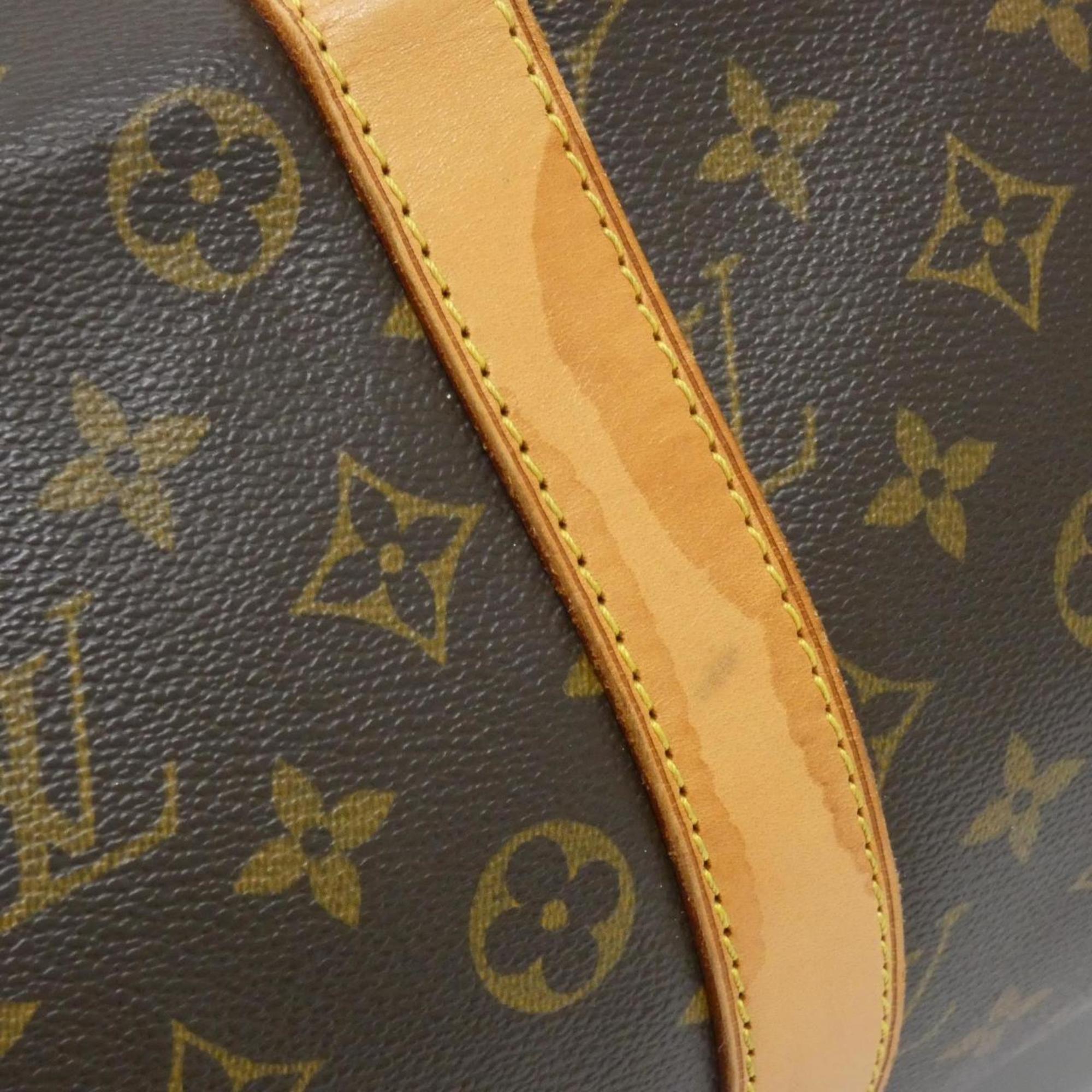 Louis Vuitton Marron Coated Canvas Boston Bag