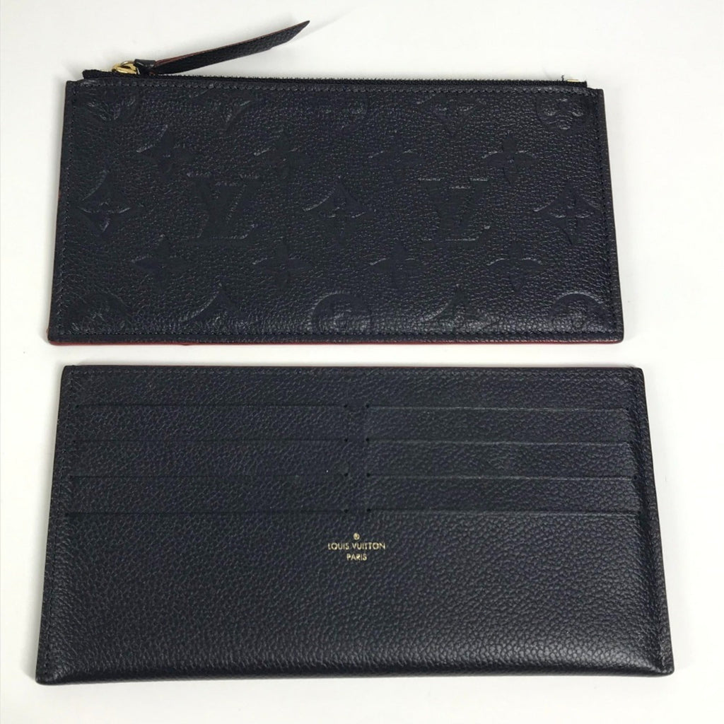 Louis Vuitton Navy Monogram Empreinte Chain/Shoulder Wallet
