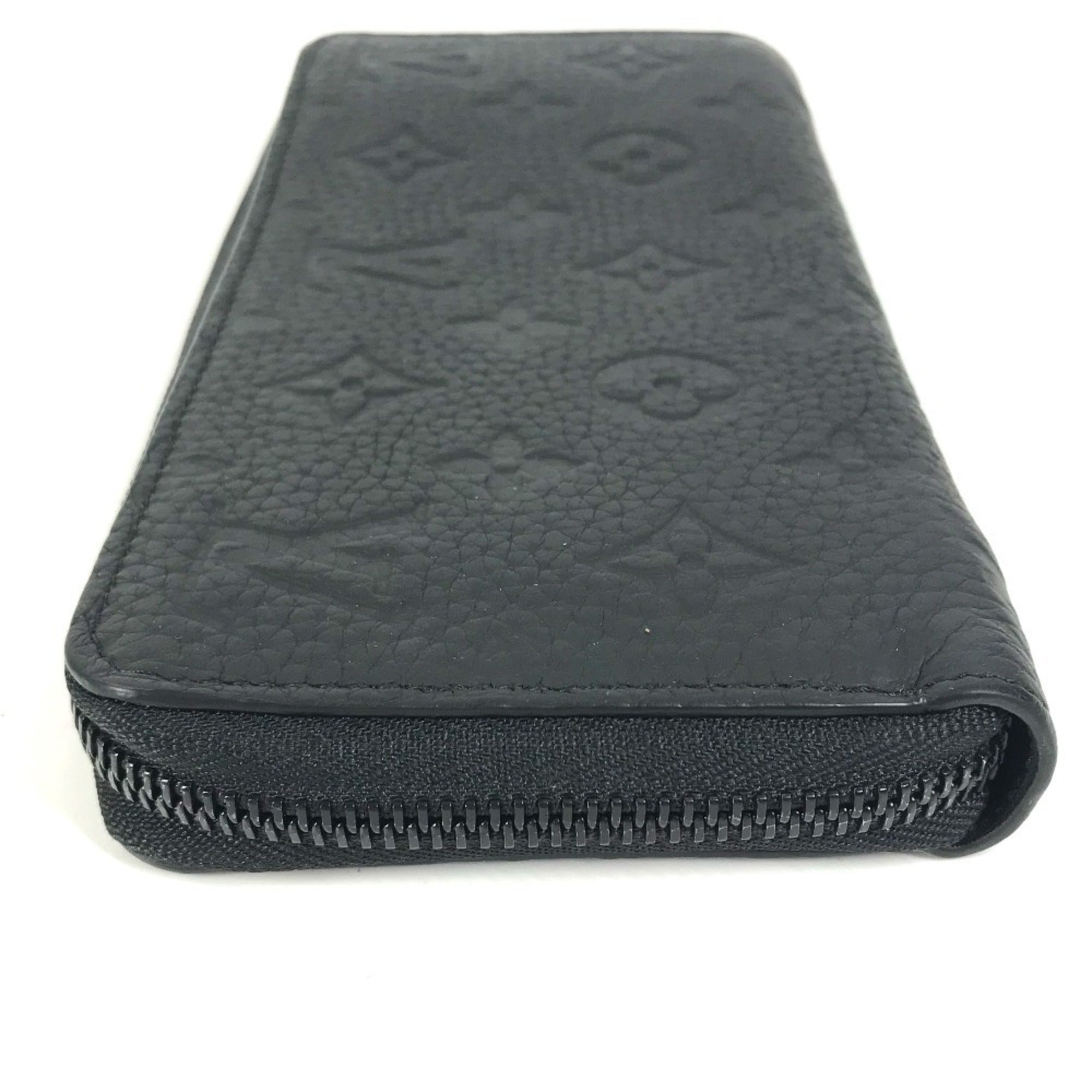 Louis Vuitton Black Noir Leather Long Wallet
