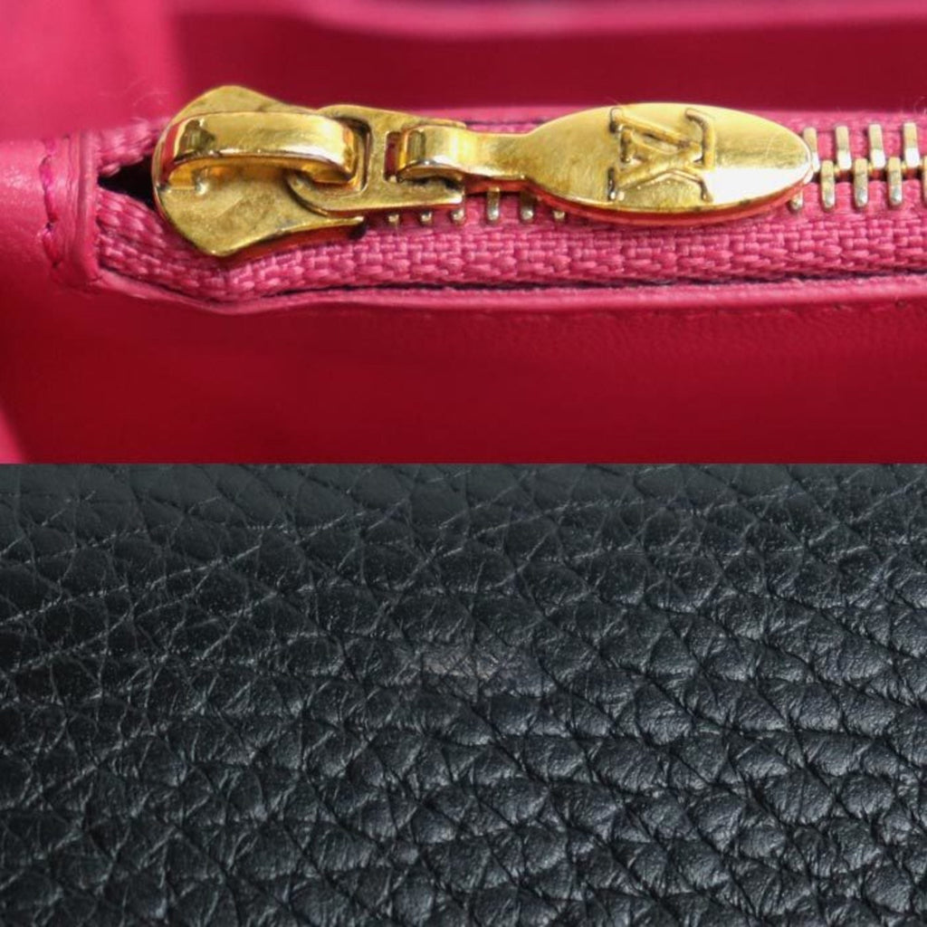 Louis Vuitton Black Leather Long Wallet