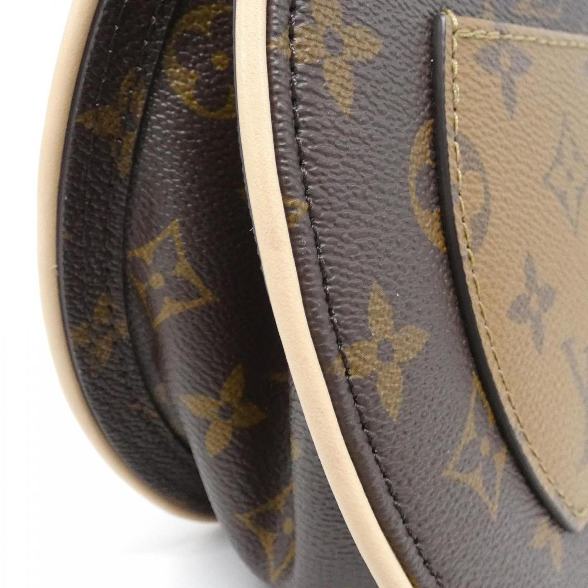 Louis Vuitton Marron Coated Canvas Shoulder Bag