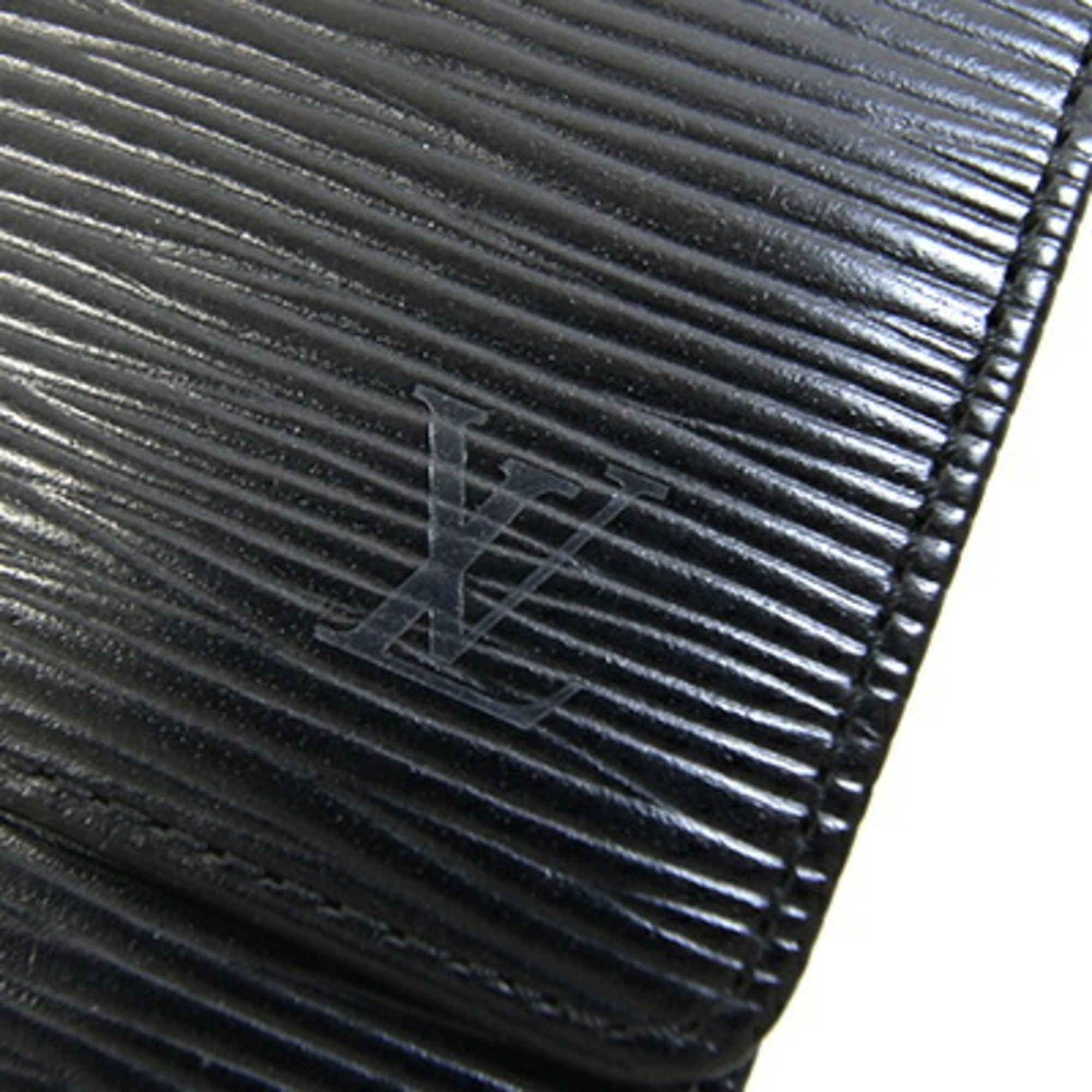 Louis Vuitton Black Noir Epi Leather Long Wallet