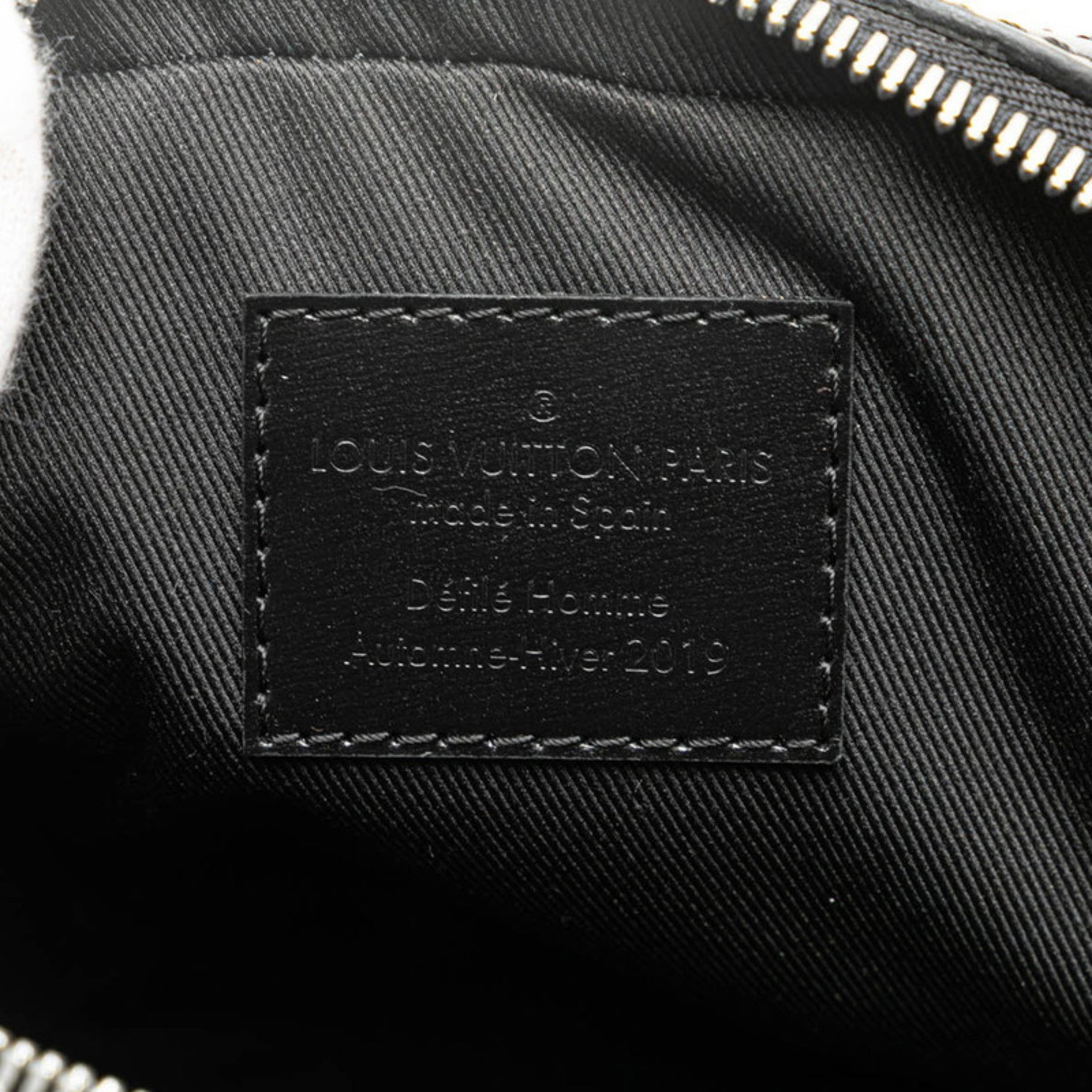 Louis Vuitton Black Leather Shoulder Bag