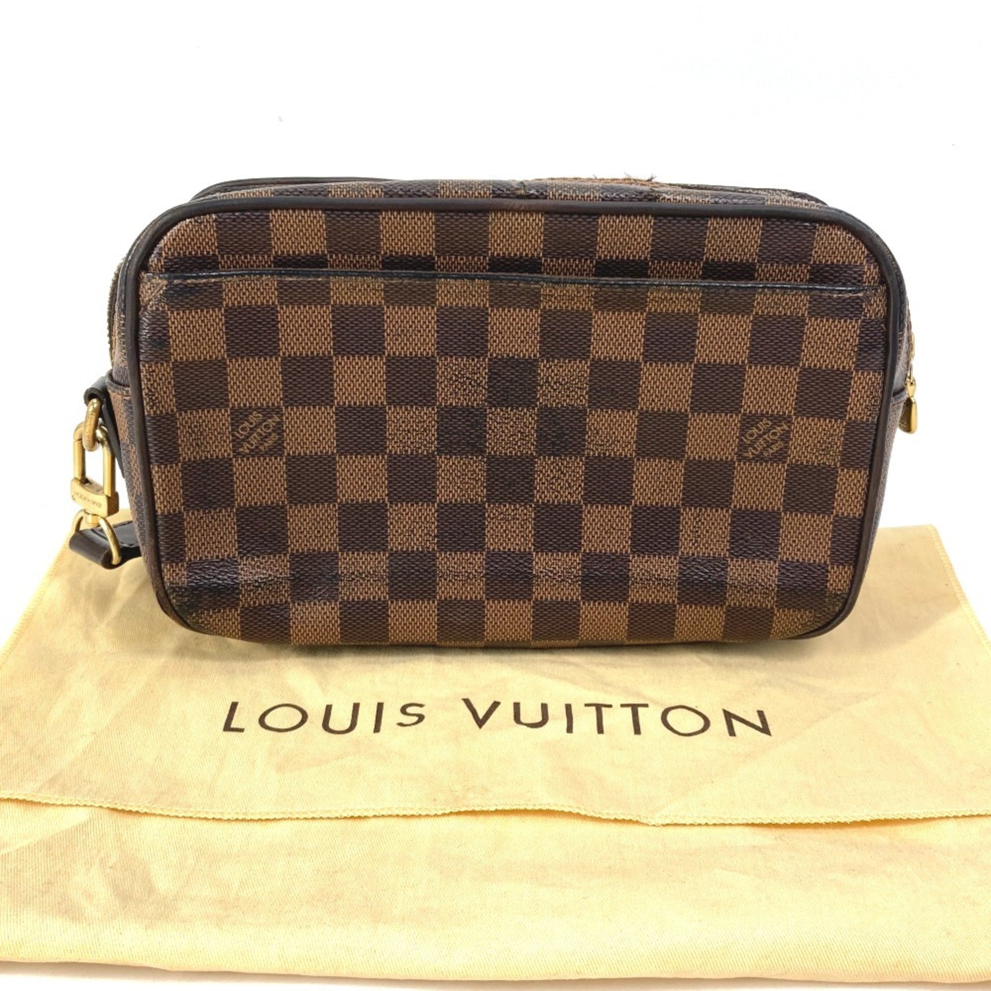 Louis Vuitton Damier Brown Ebene Damier Canvas Pochette