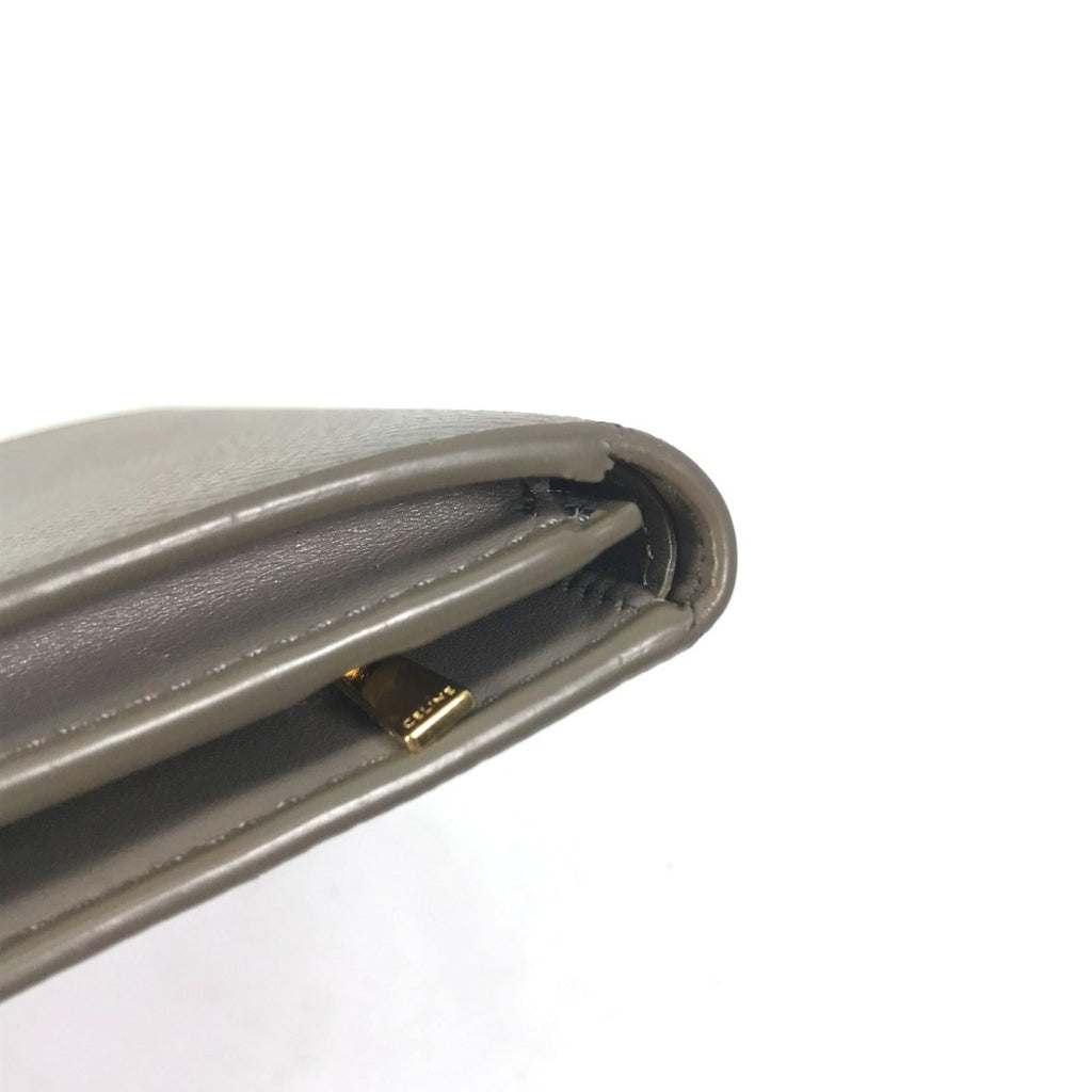 Celine Gray Leather Wallet (Tri-Fold)