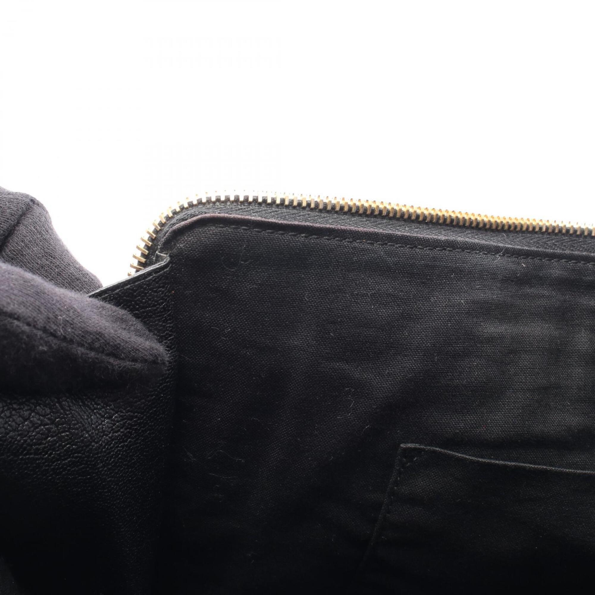 Balenciaga Black Leather Clutch Bag Hand