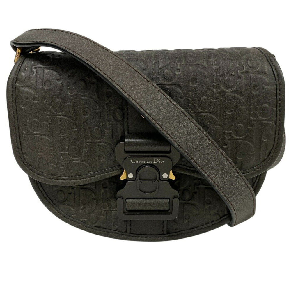 Christian Dior Brown Leather Shoulder Bag (Pre-Owned)