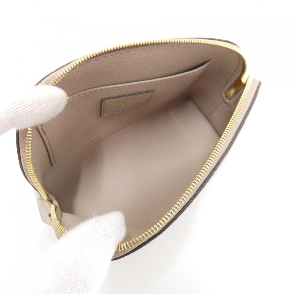Louis Vuitton Bicolor Cream Leather Pochette Pouch