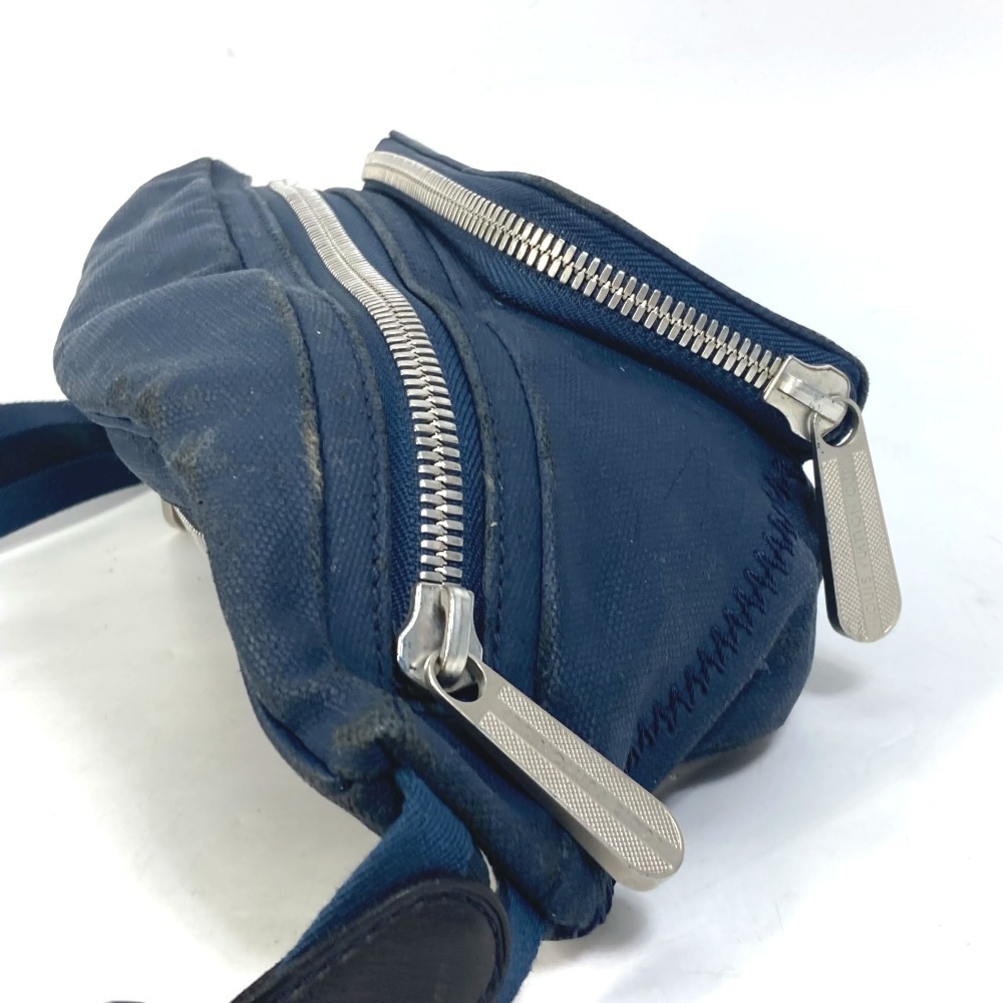 Louis Vuitton Blue Metal Sling Bag