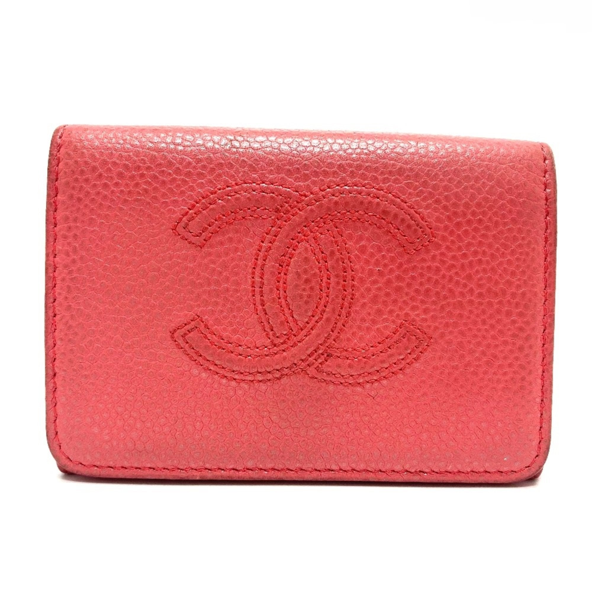 Chanel Pink Leather Wallet (Tri-Fold)