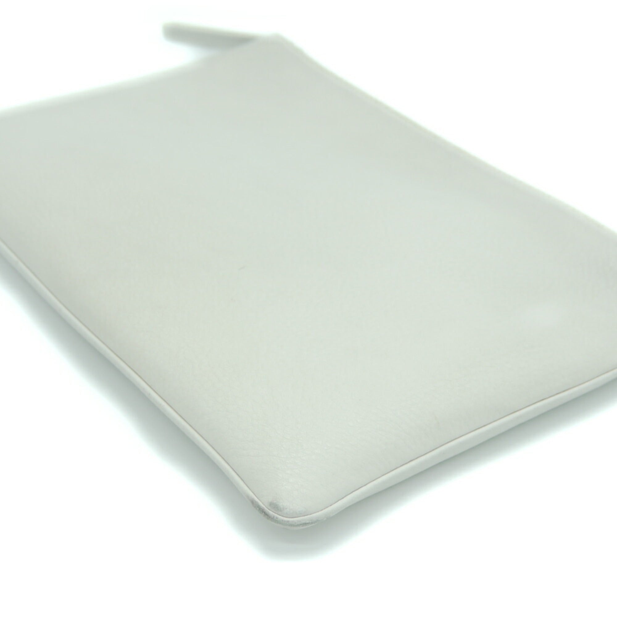 Balenciaga White Leather Clutch