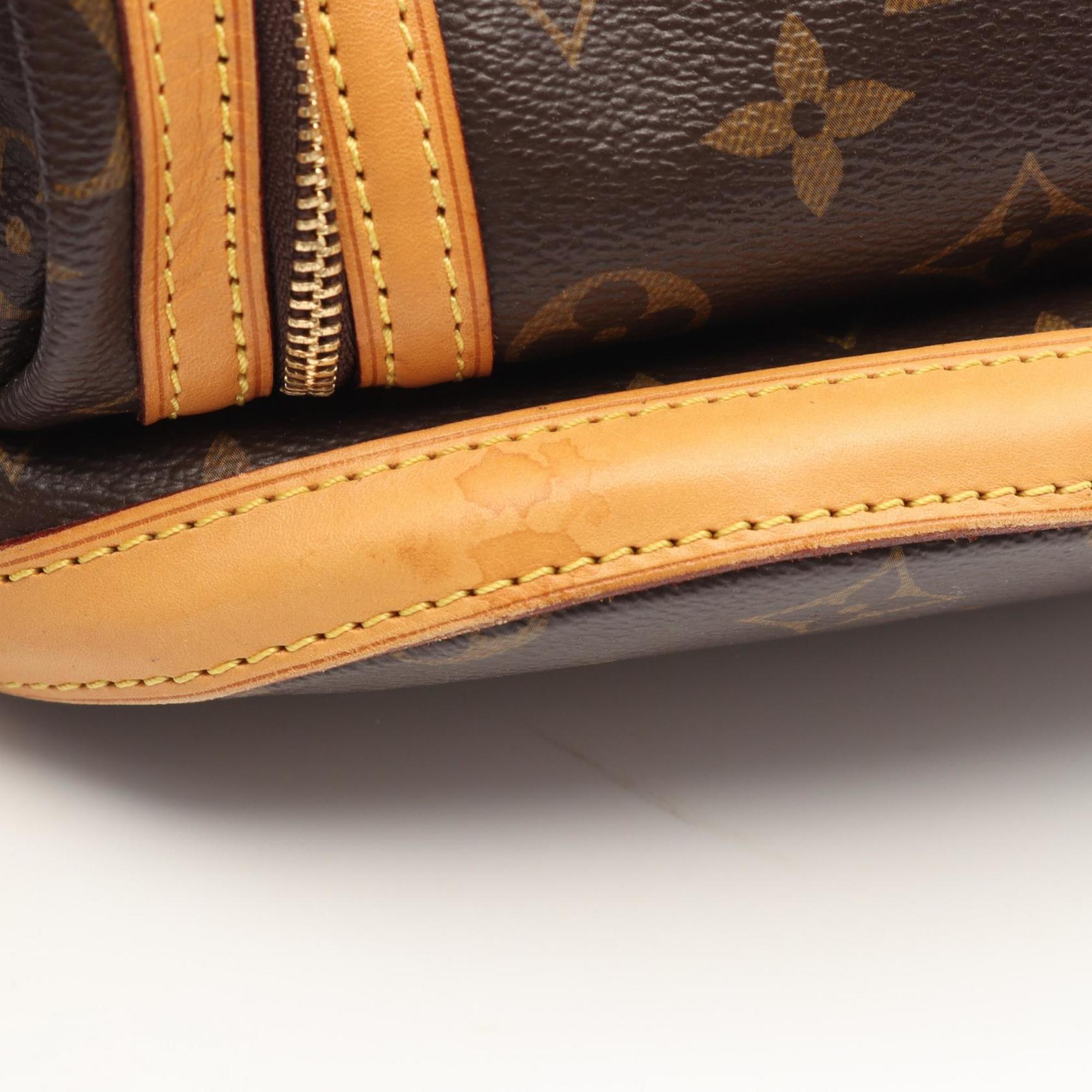 Louis Vuitton Brown Coated Canvas Leather Backpack