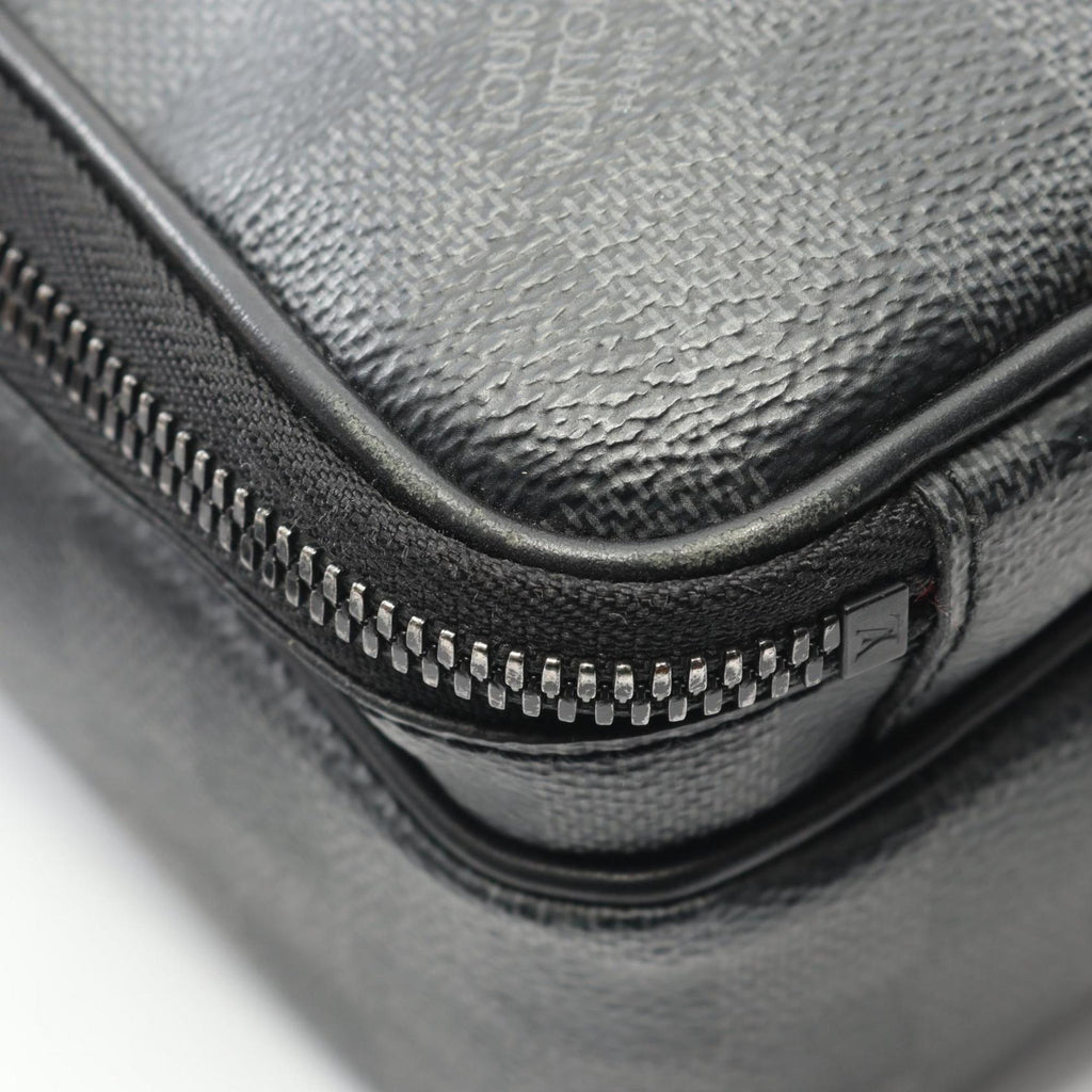 Louis Vuitton Gray Damier Graphite Leather Shoulder Bag