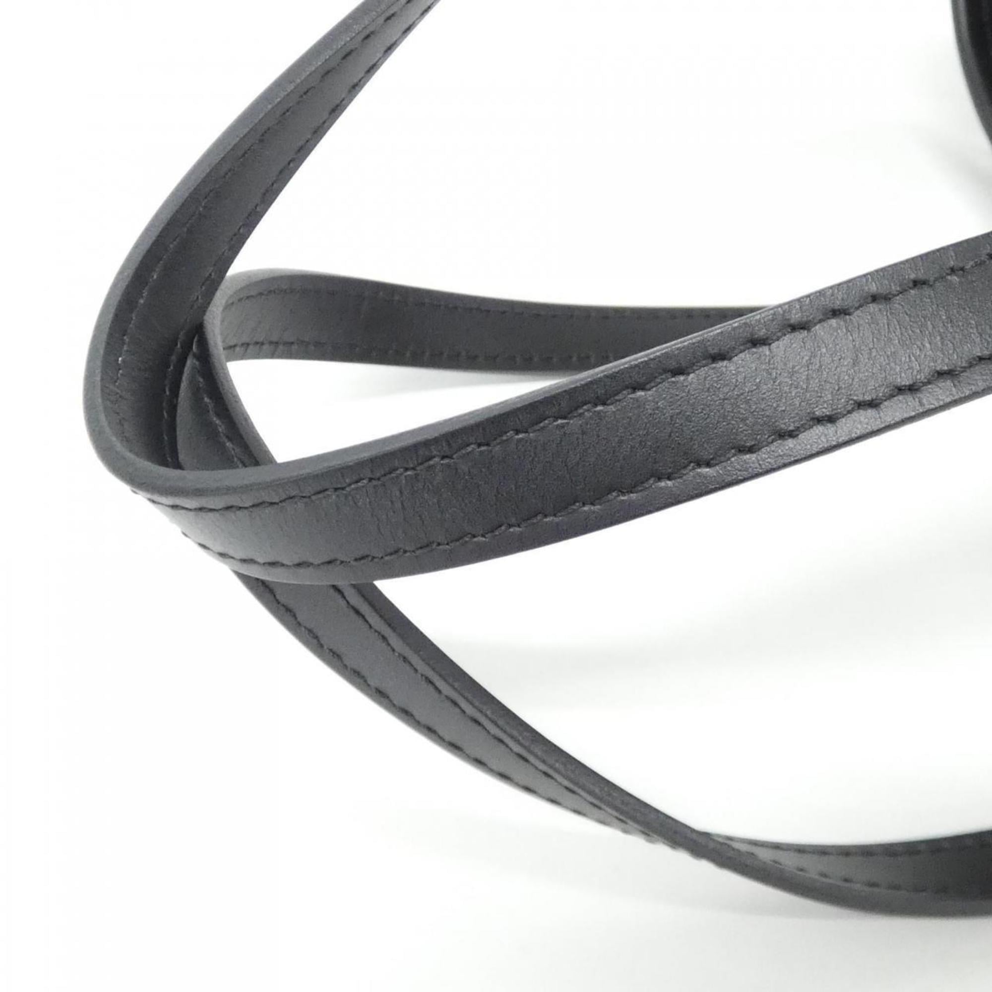 Louis Vuitton Black Leather Shoulder Bag