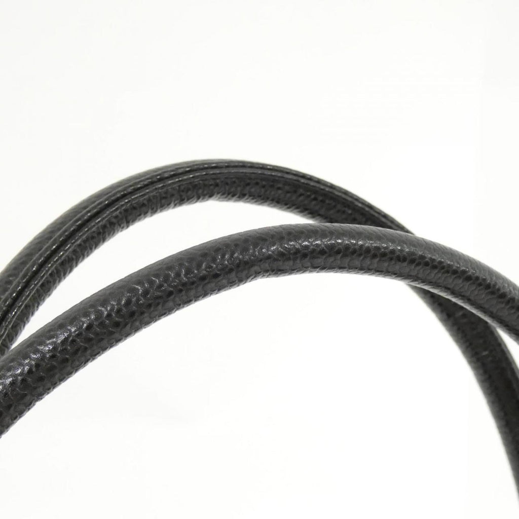 Chanel Black Grained Calfskin Handbag