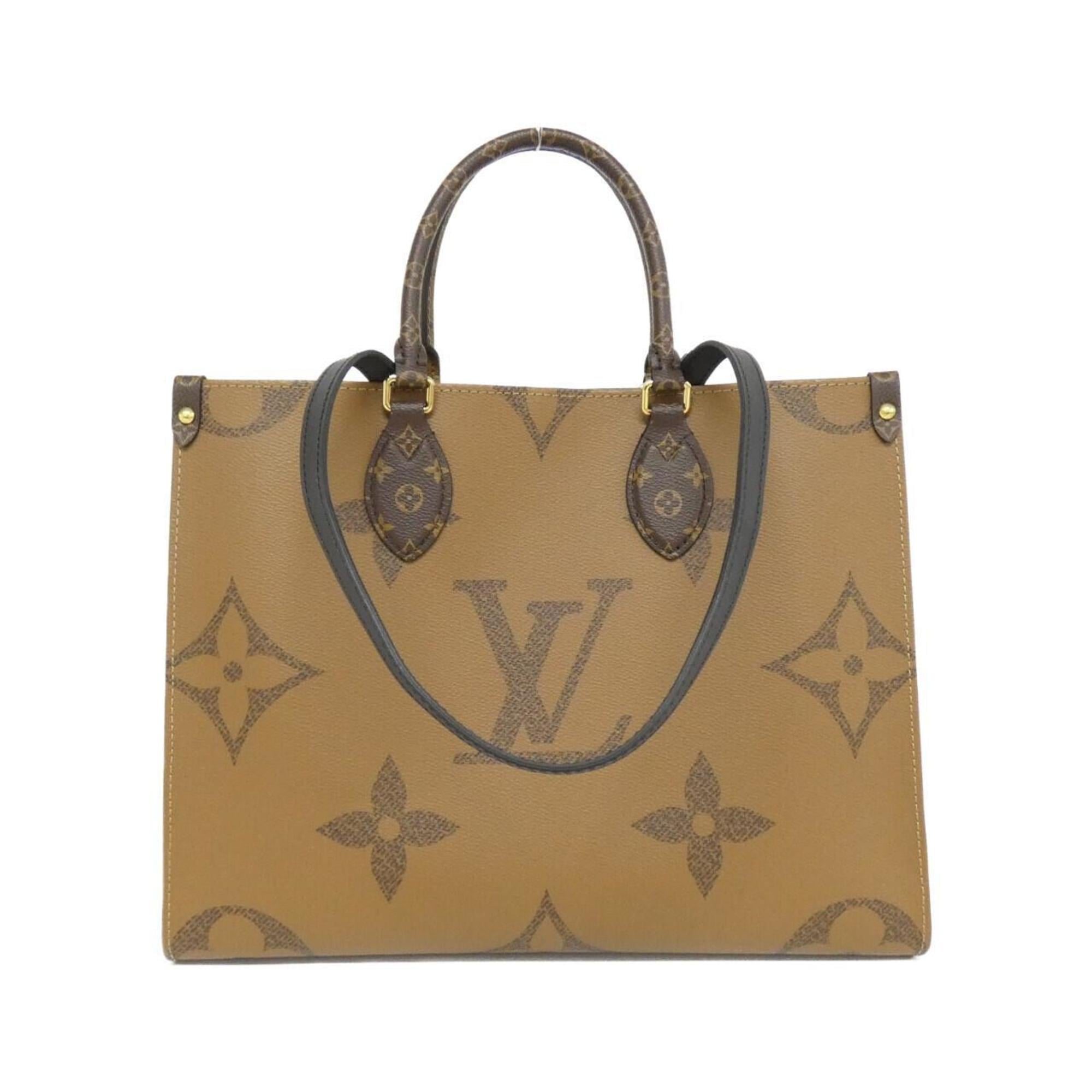 Louis Vuitton Marron Coated Canvas Handbag