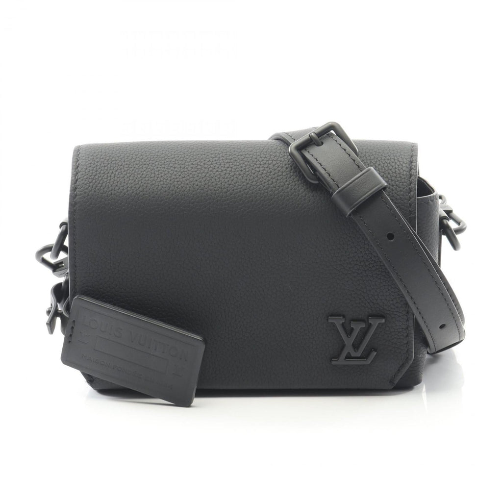 Louis Vuitton Black Leather Shoulder Bag