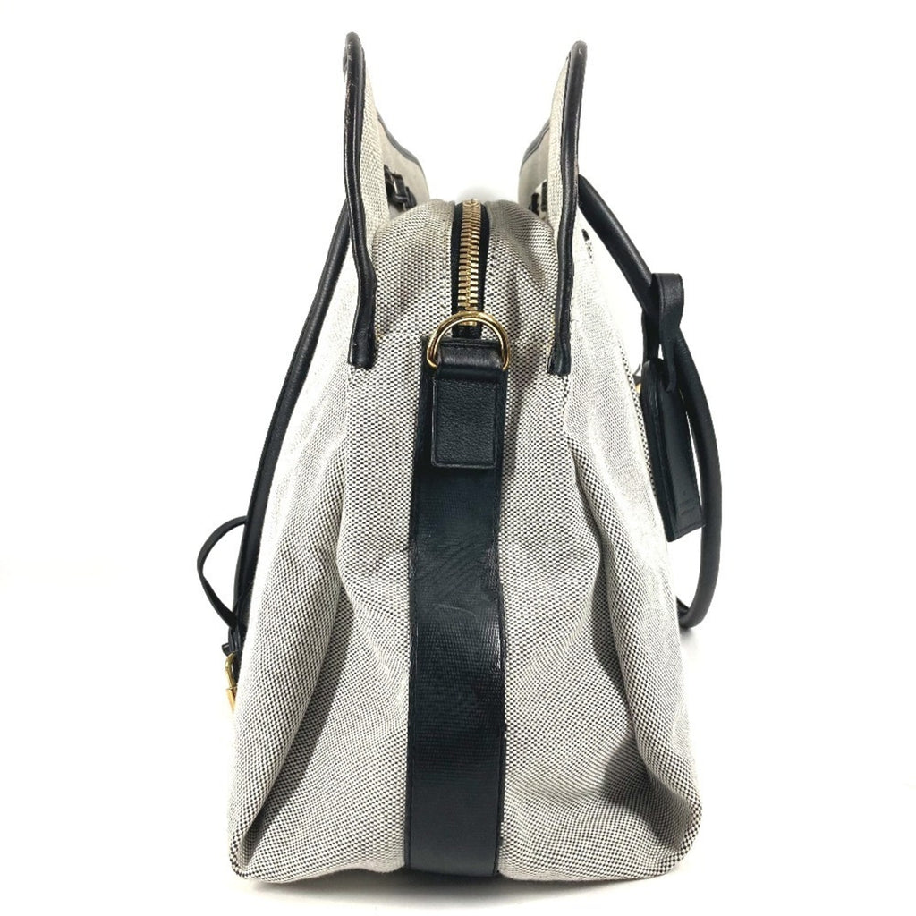 Louis Vuitton Black Galle Yellow Leather Canvas Boston Bag Shoulder Bag Tote Bag