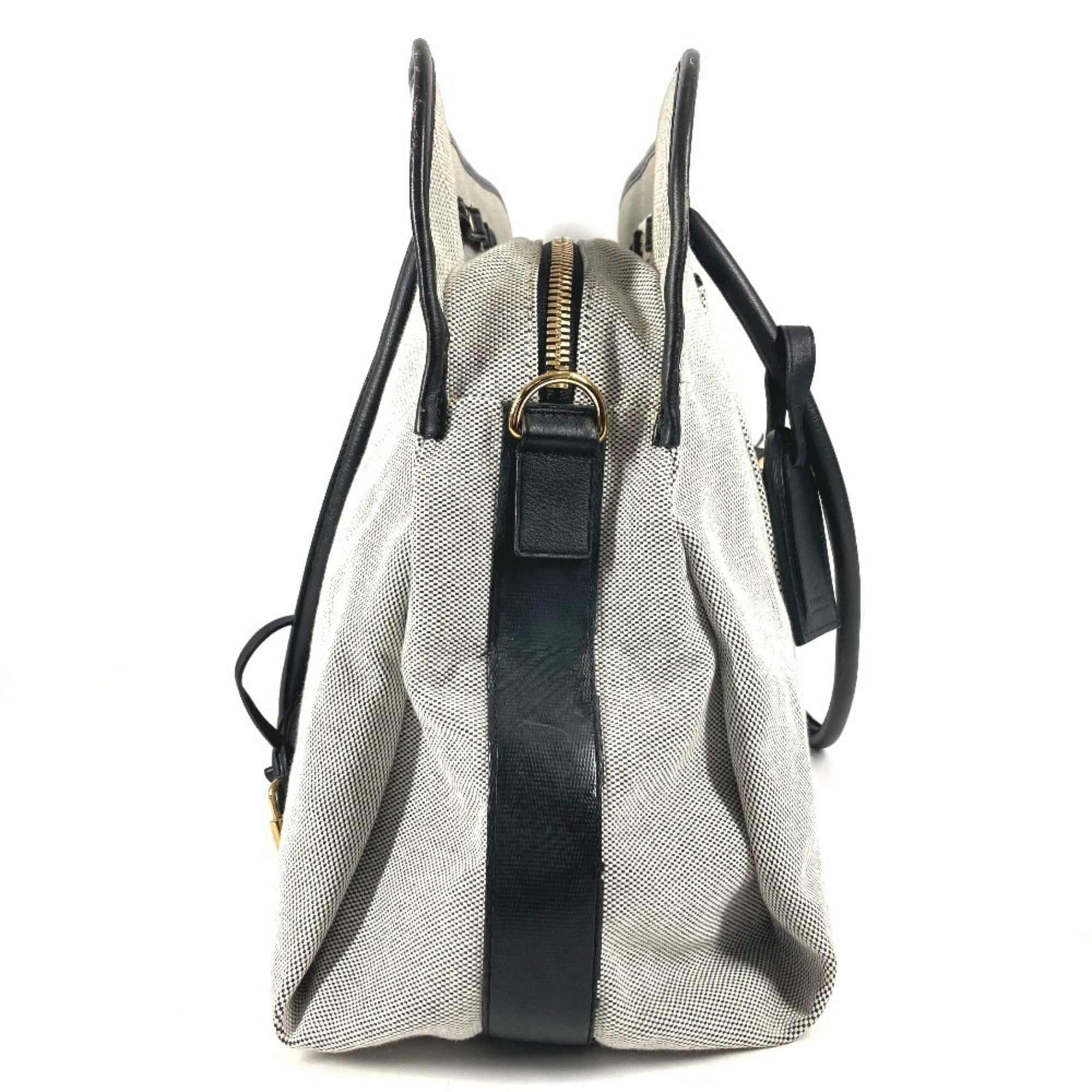 Louis Vuitton Black Galle Yellow Leather Canvas Boston Bag Shoulder Bag Tote Bag