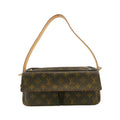 Louis Vuitton Brown Coated Canvas Shoulder Bag