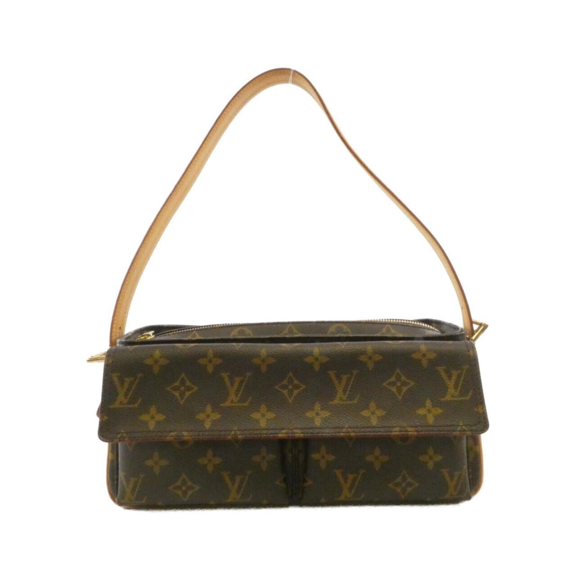 Louis Vuitton Brown Coated Canvas Shoulder Bag