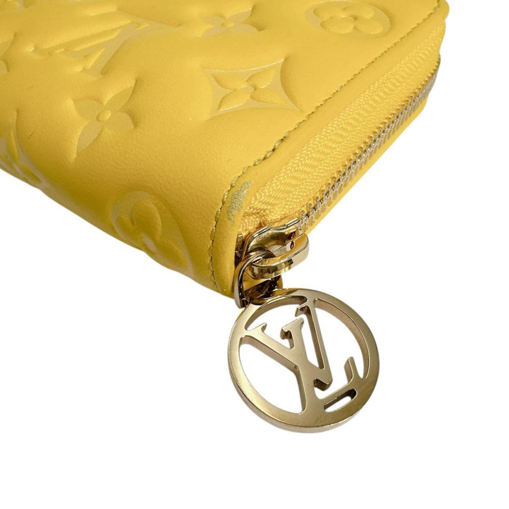 Louis Vuitton Monogram Empreinte Yellow Monogram Empreinte Long Wallet