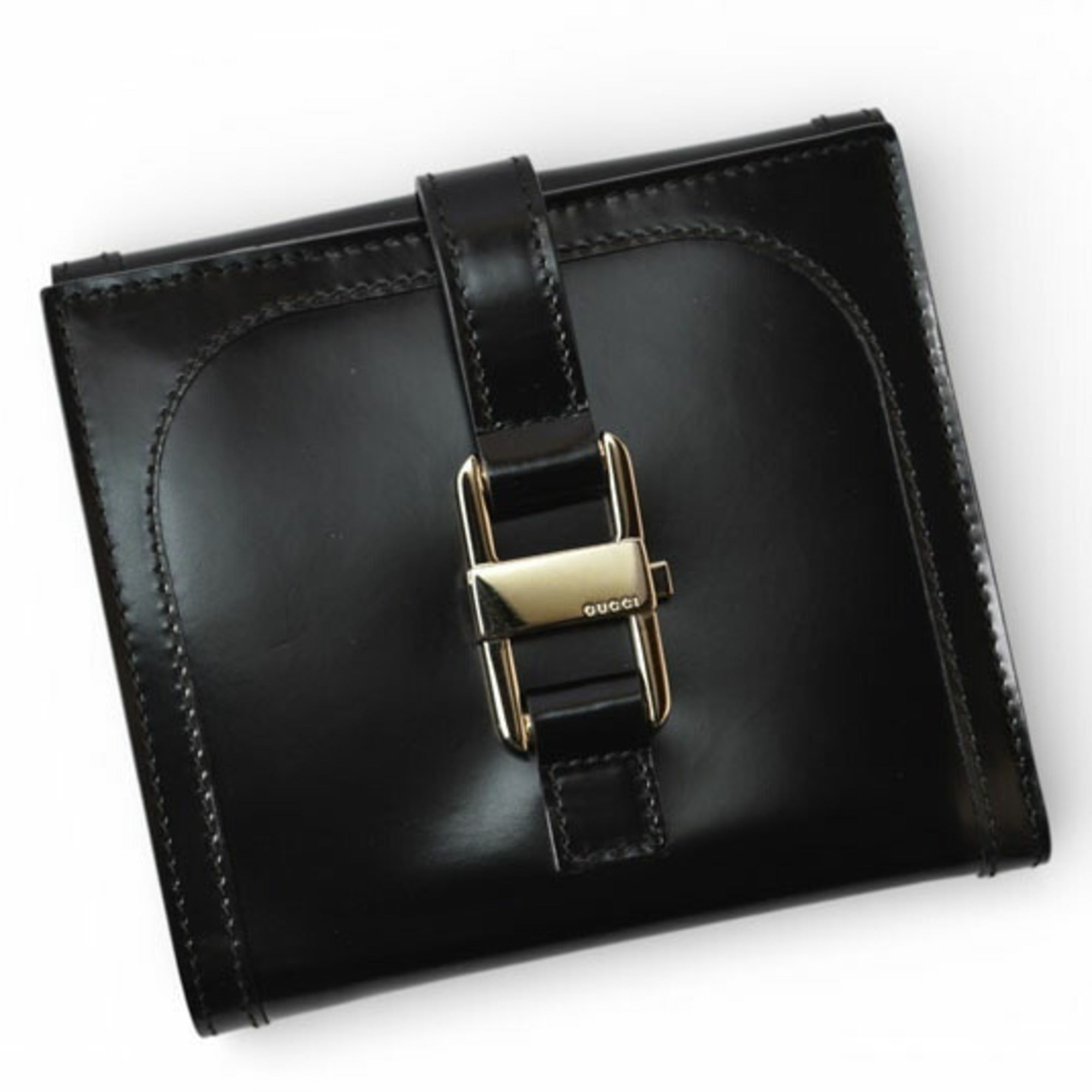 Gucci Black Leather Wallet (Bi-Fold) (Pre-Owned)