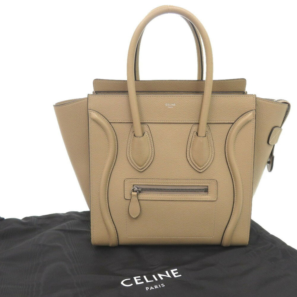 Celine Beige Leather Handbag