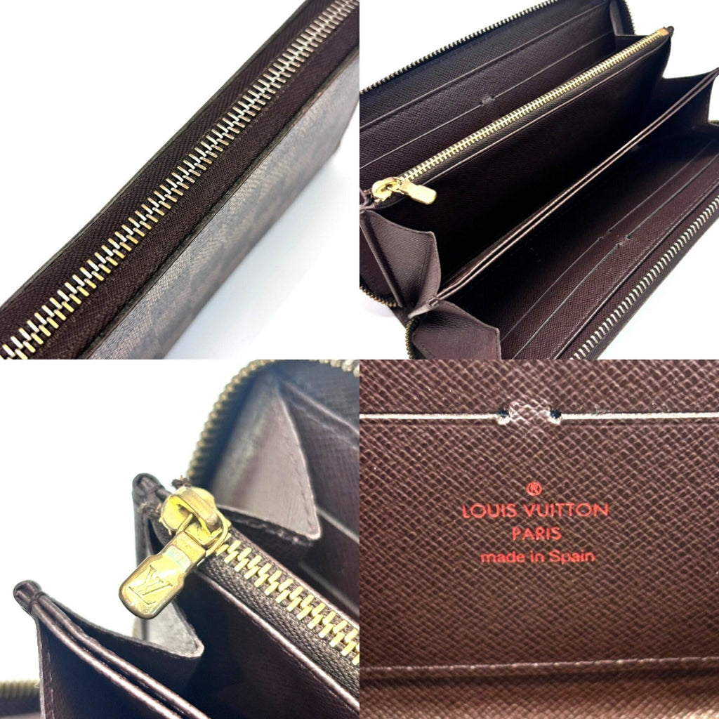 Louis Vuitton Damier Brown Damier Canvas Ebene Long Wallet